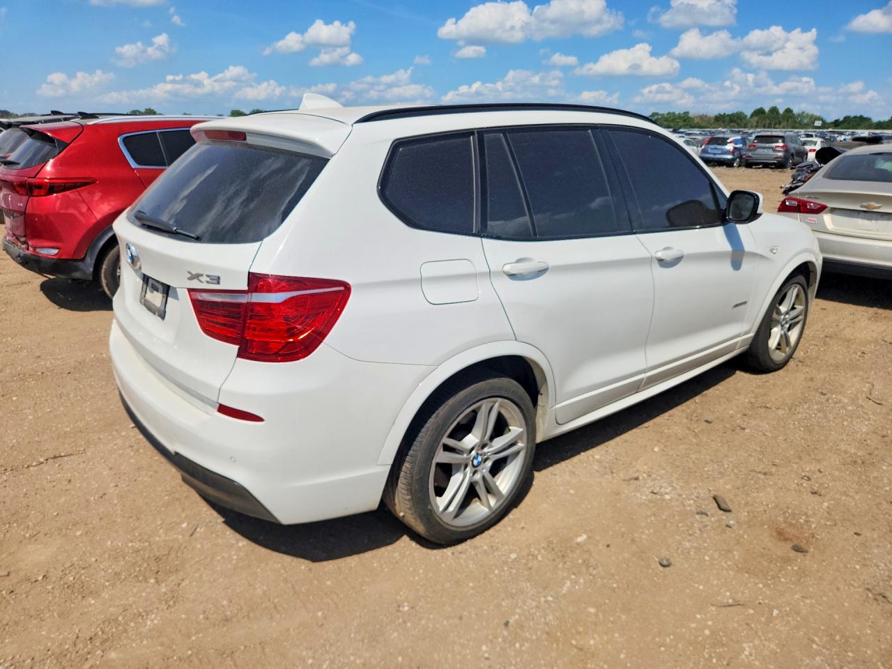 2014 Bmw X3 Xdrive28i White vin: 5UXWX9C50E0D15729