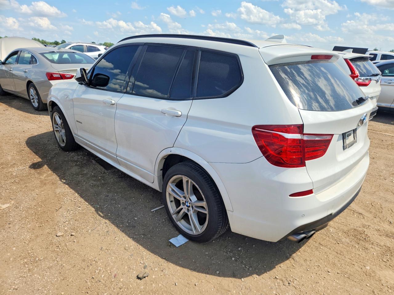 2014 Bmw X3 Xdrive28i White vin: 5UXWX9C50E0D15729