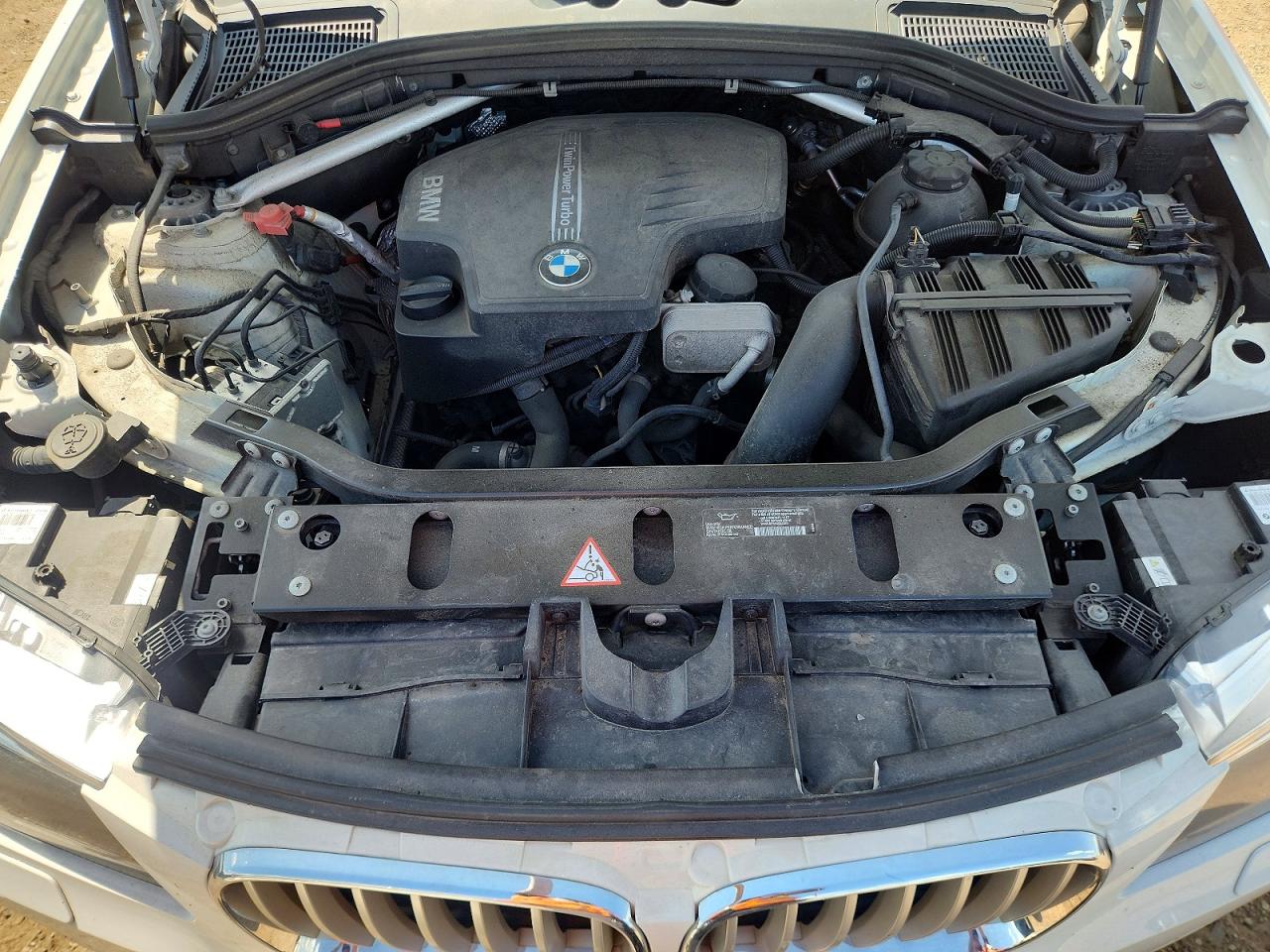 2014 Bmw X3 Xdrive28i White vin: 5UXWX9C50E0D15729