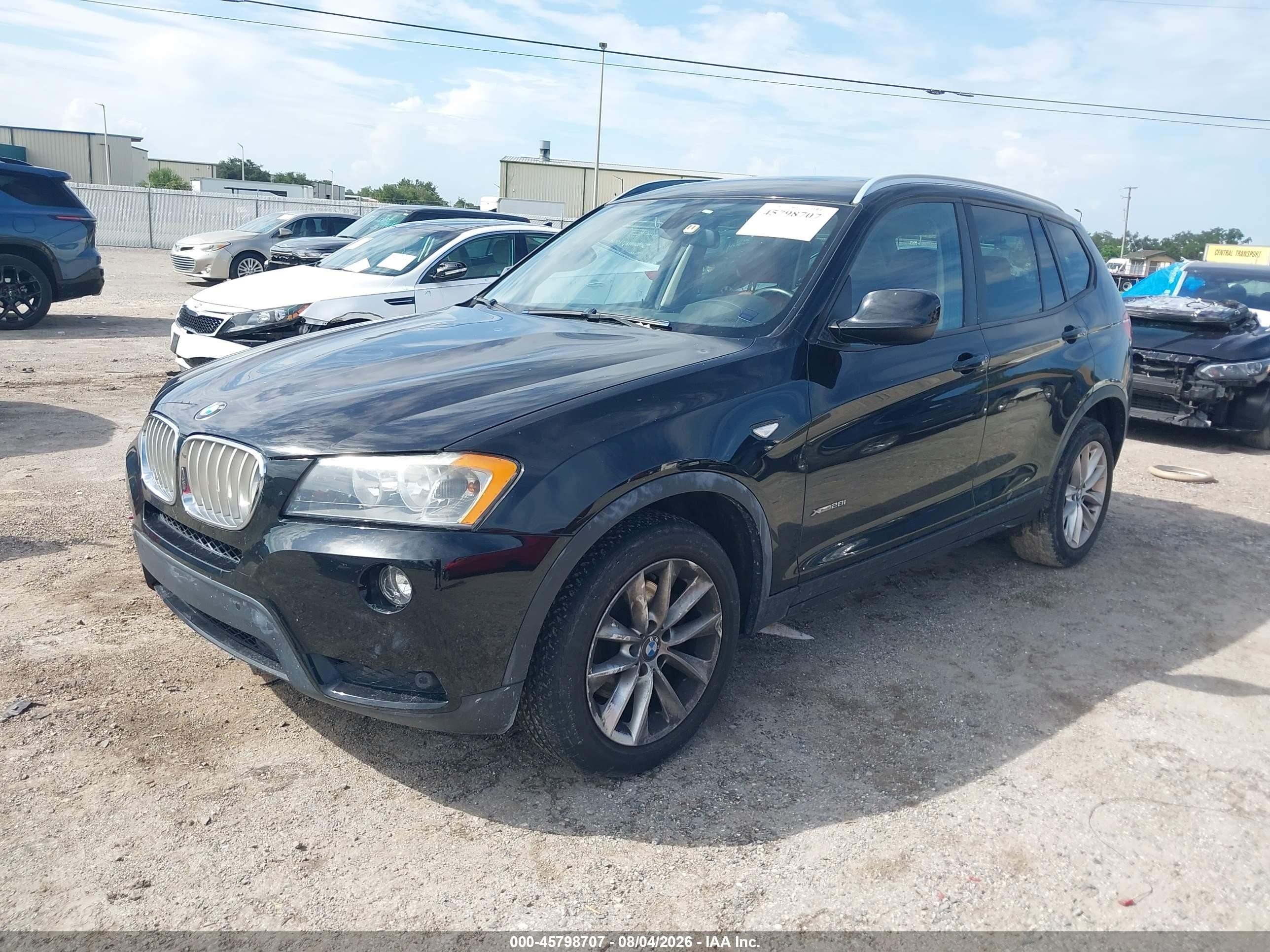 2014 Bmw X3 Xdrive28i Черный vin: 5UXWX9C50E0D16640