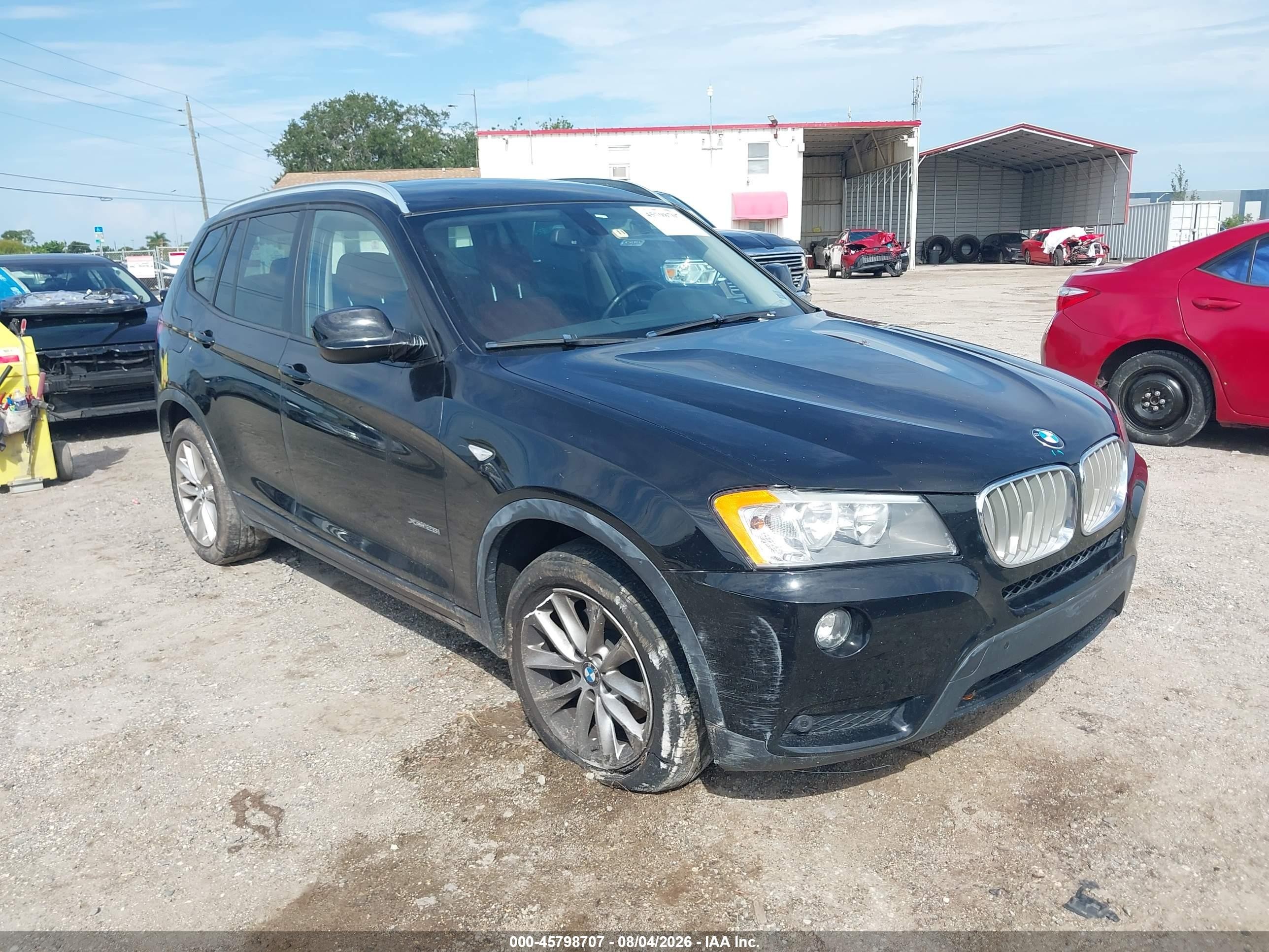 2014 Bmw X3 Xdrive28i Черный vin: 5UXWX9C50E0D16640