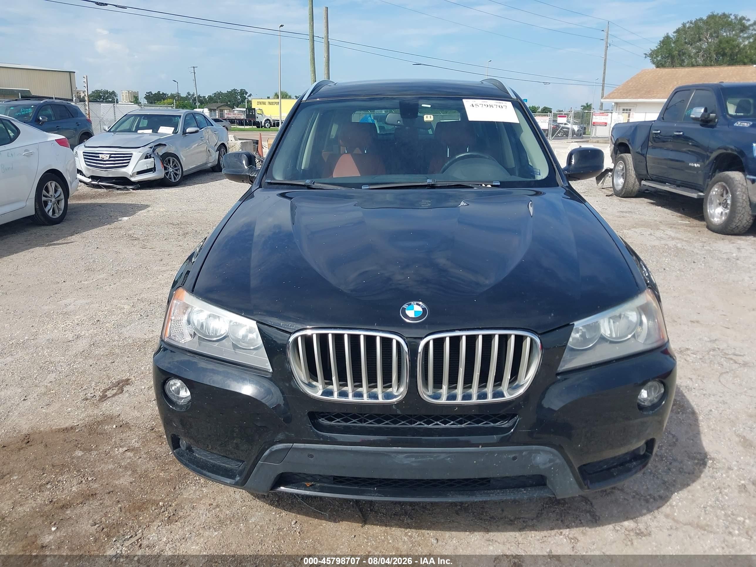 2014 Bmw X3 Xdrive28i Черный vin: 5UXWX9C50E0D16640