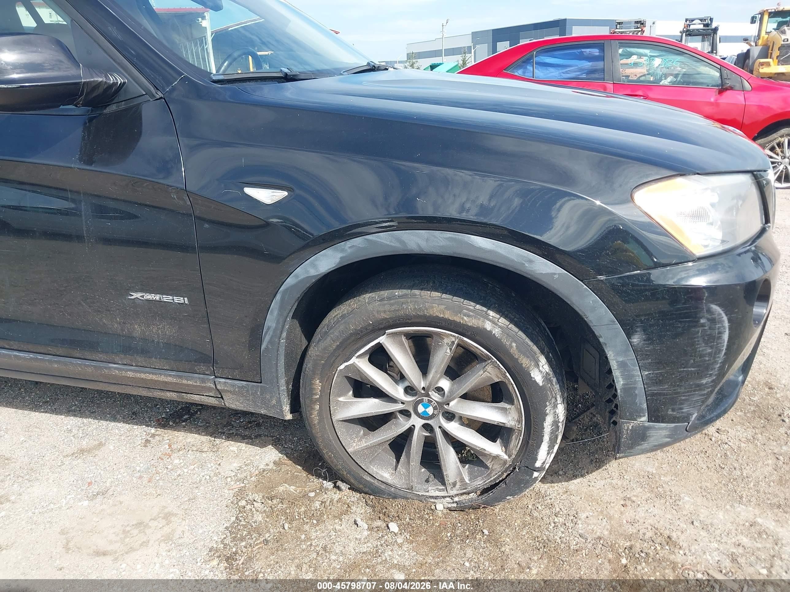 2014 Bmw X3 Xdrive28i Черный vin: 5UXWX9C50E0D16640