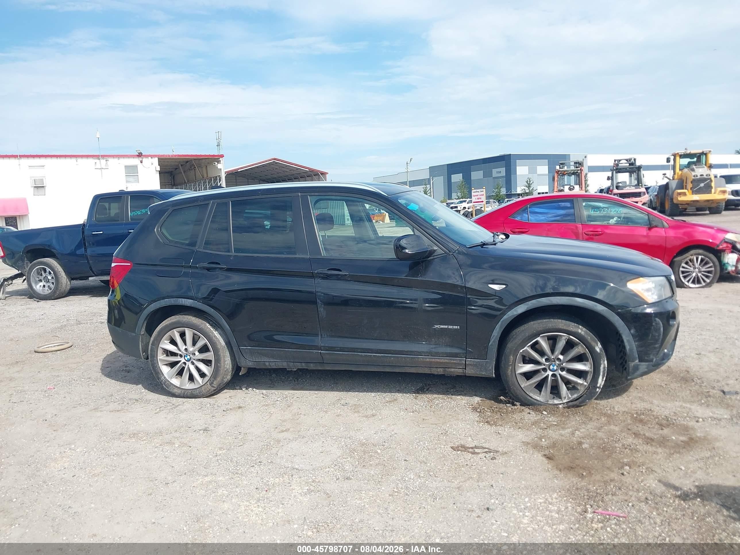 2014 Bmw X3 Xdrive28i Черный vin: 5UXWX9C50E0D16640