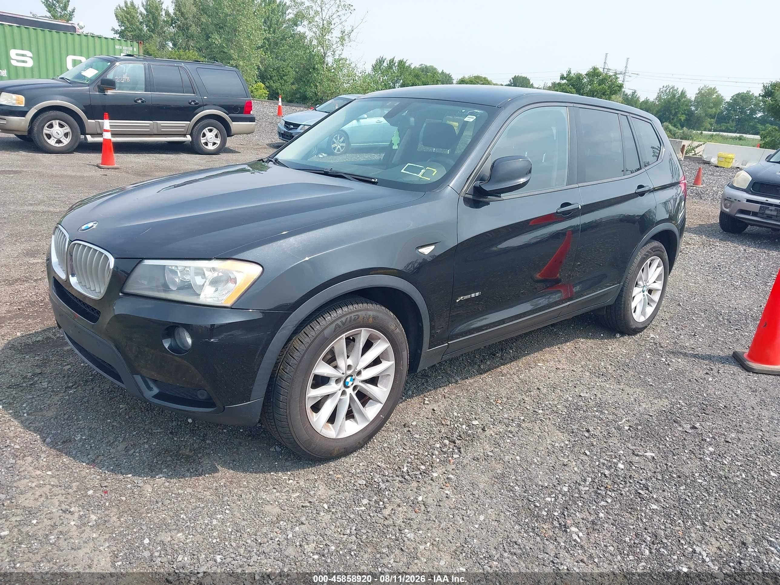 2014 Bmw X3 Xdrive28i Black vin: 5UXWX9C50E0D20381