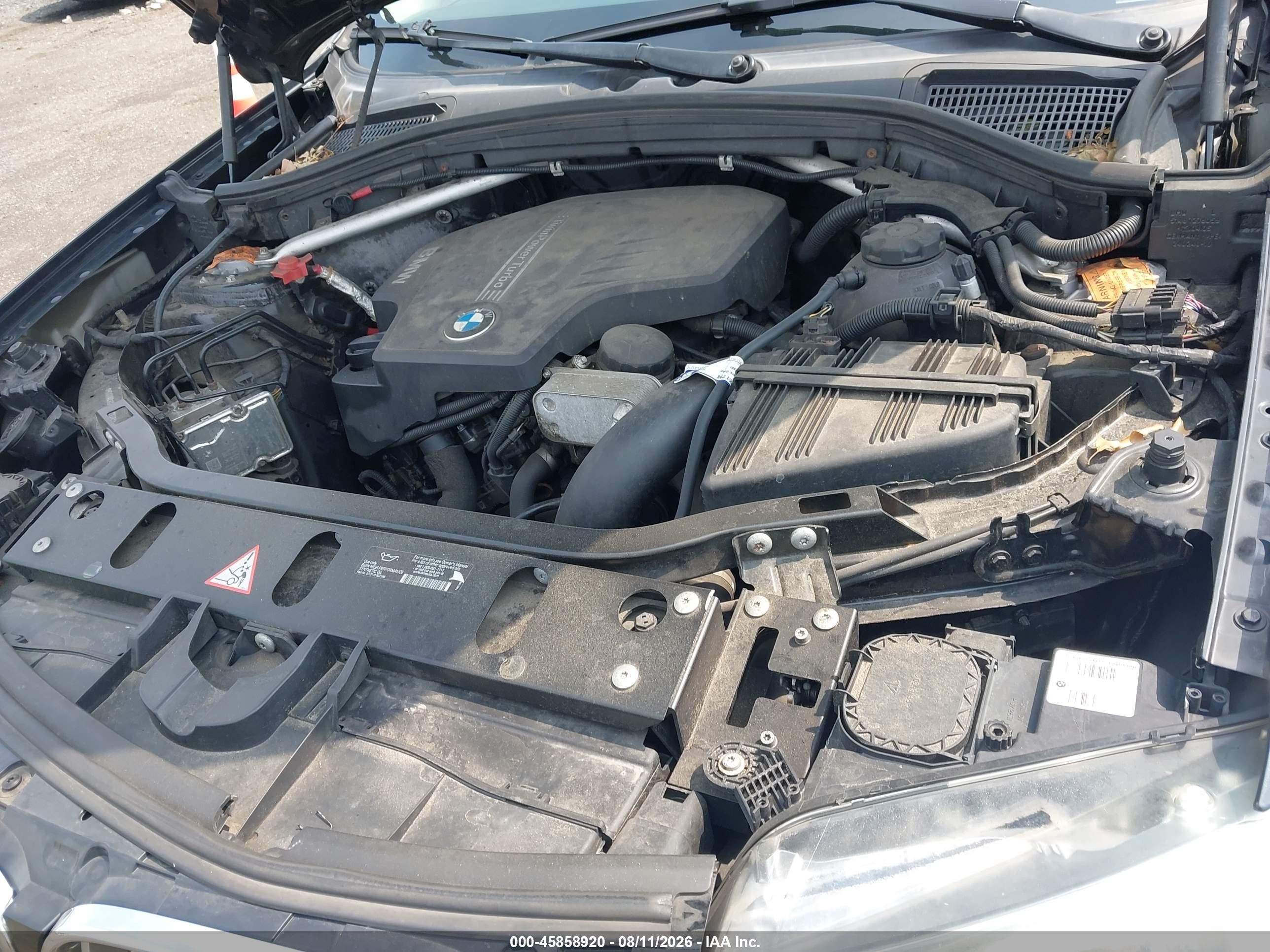 2014 Bmw X3 Xdrive28i Black vin: 5UXWX9C50E0D20381
