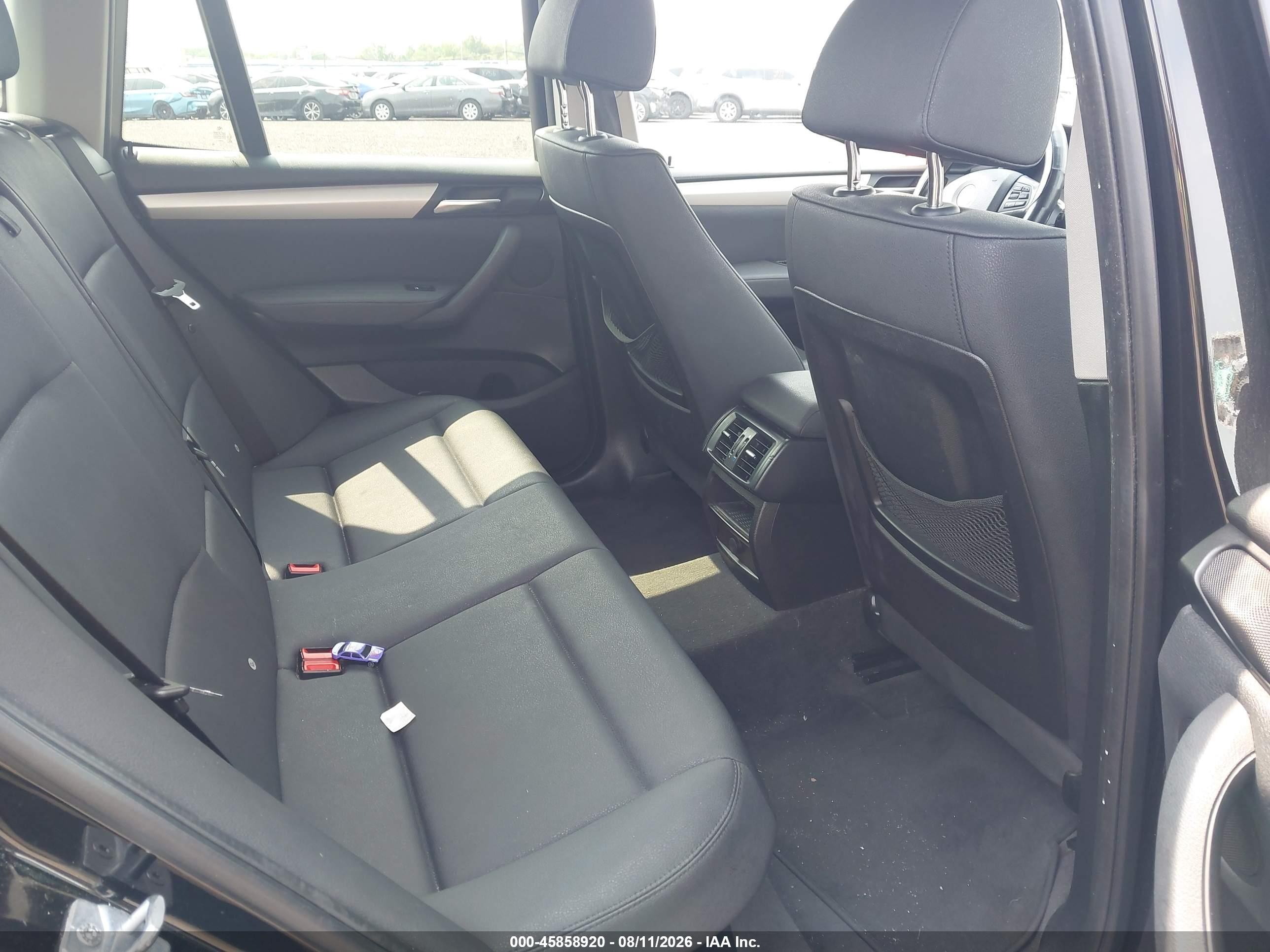 2014 Bmw X3 Xdrive28i Black vin: 5UXWX9C50E0D20381