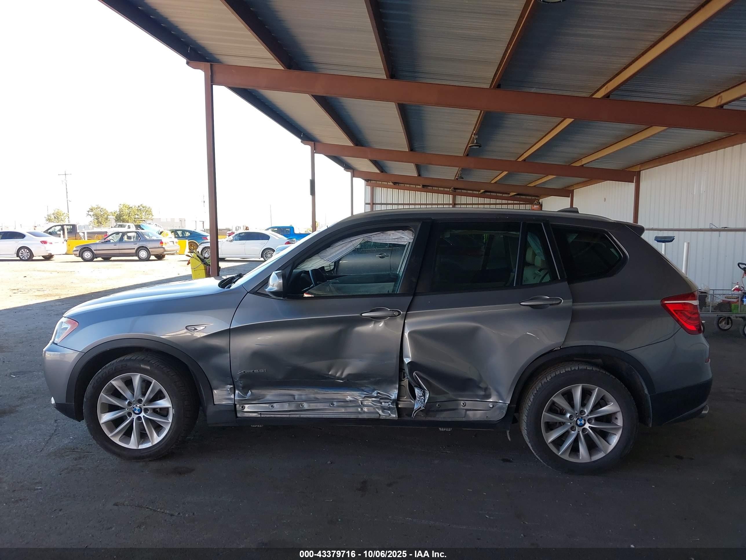 2014 Bmw X3 Xdrive28i Gray vin: 5UXWX9C50E0D21191