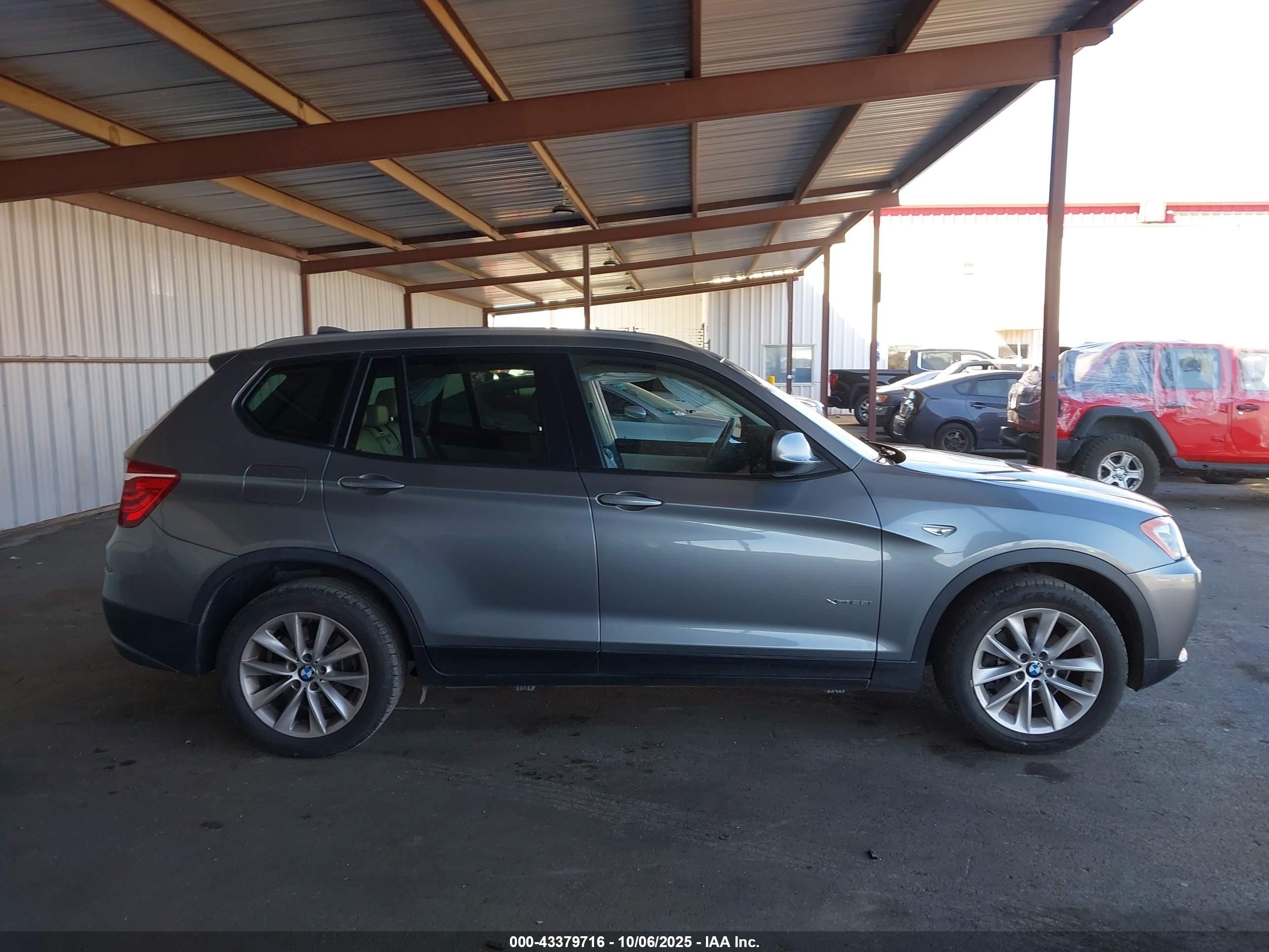 2014 Bmw X3 Xdrive28i Gray vin: 5UXWX9C50E0D21191