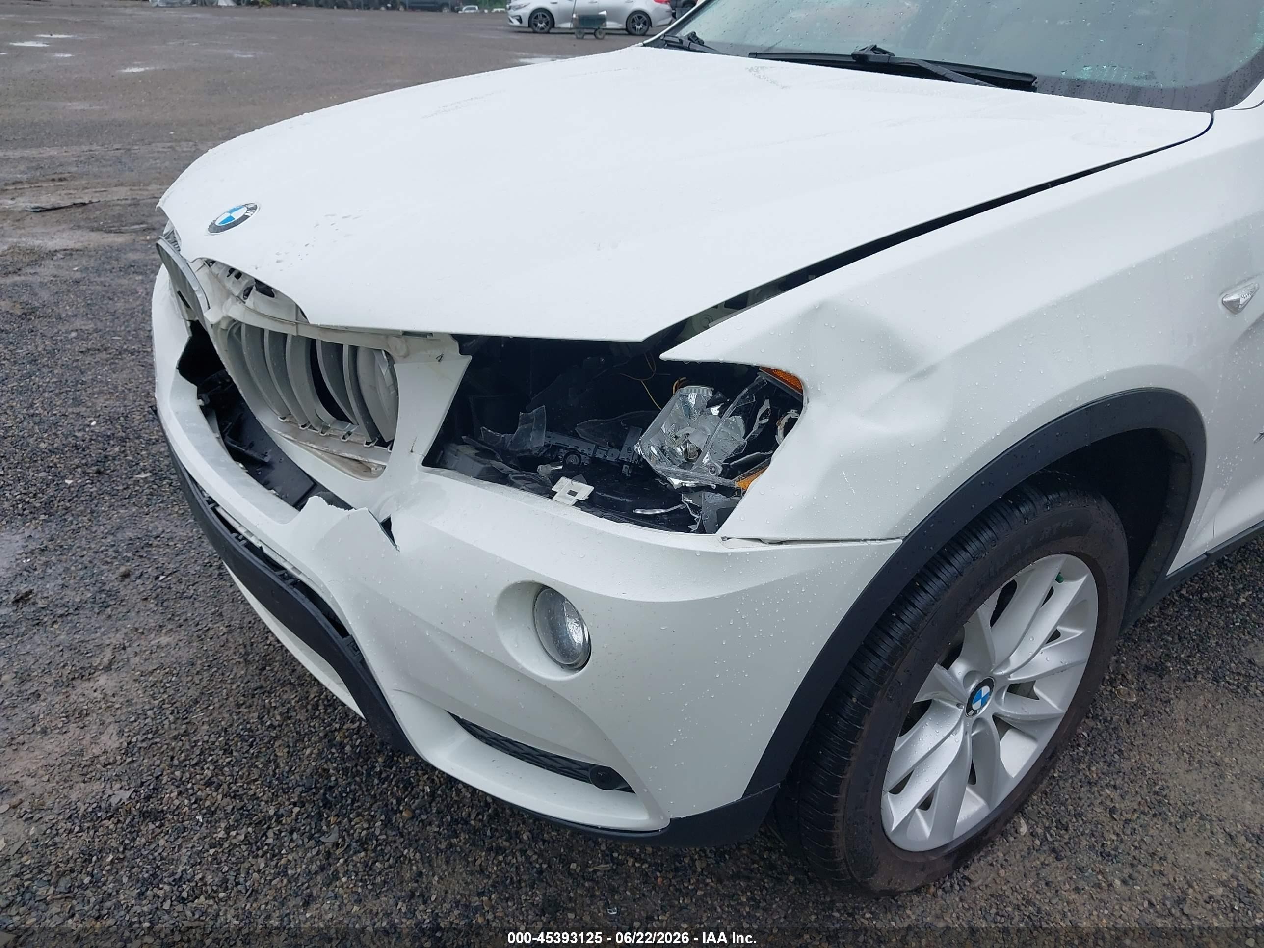 2014 Bmw X3 Xdrive28i White vin: 5UXWX9C50E0D22924