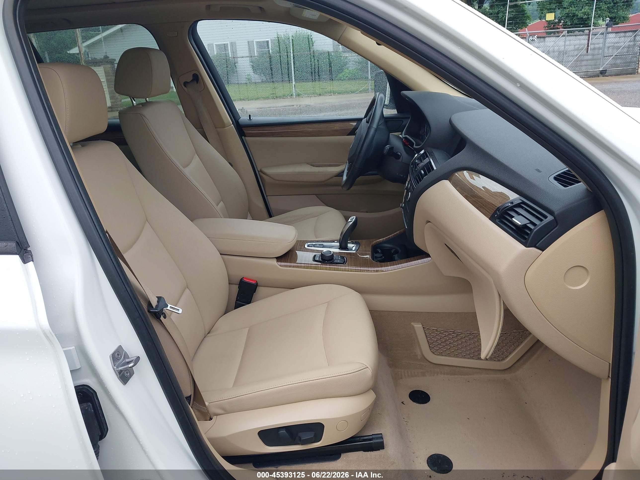 2014 Bmw X3 Xdrive28i White vin: 5UXWX9C50E0D22924