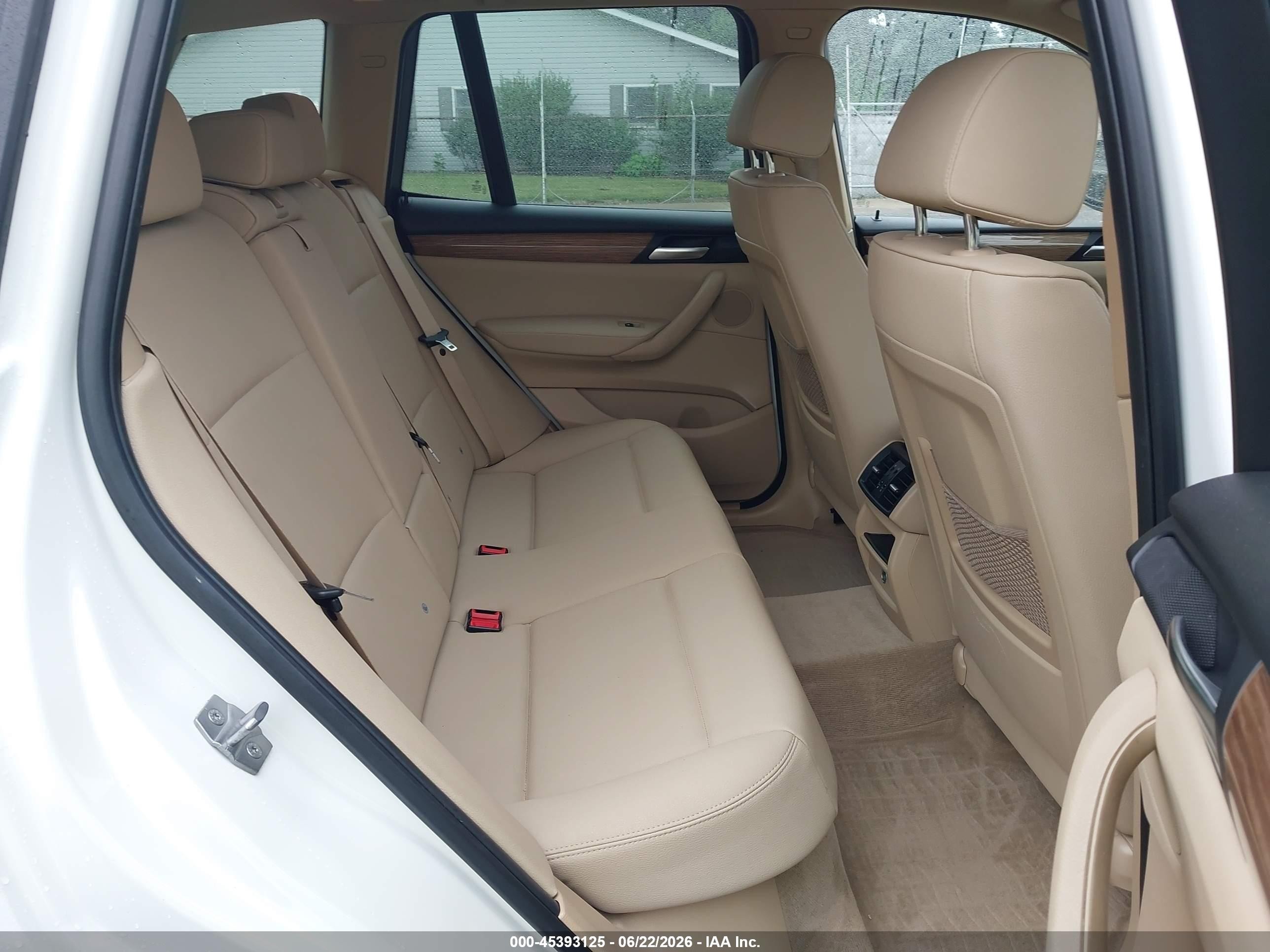 2014 Bmw X3 Xdrive28i White vin: 5UXWX9C50E0D22924