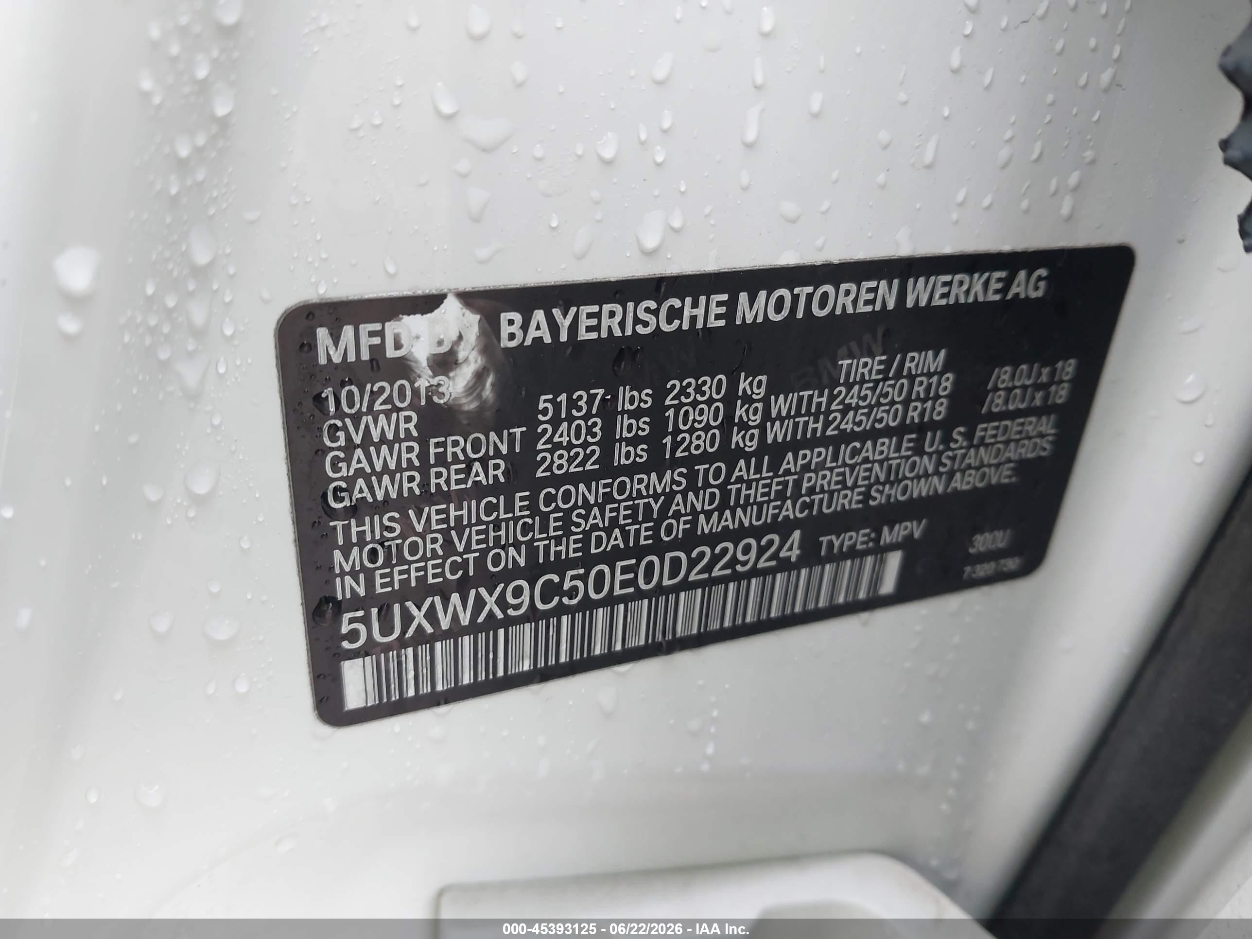 2014 Bmw X3 Xdrive28i White vin: 5UXWX9C50E0D22924