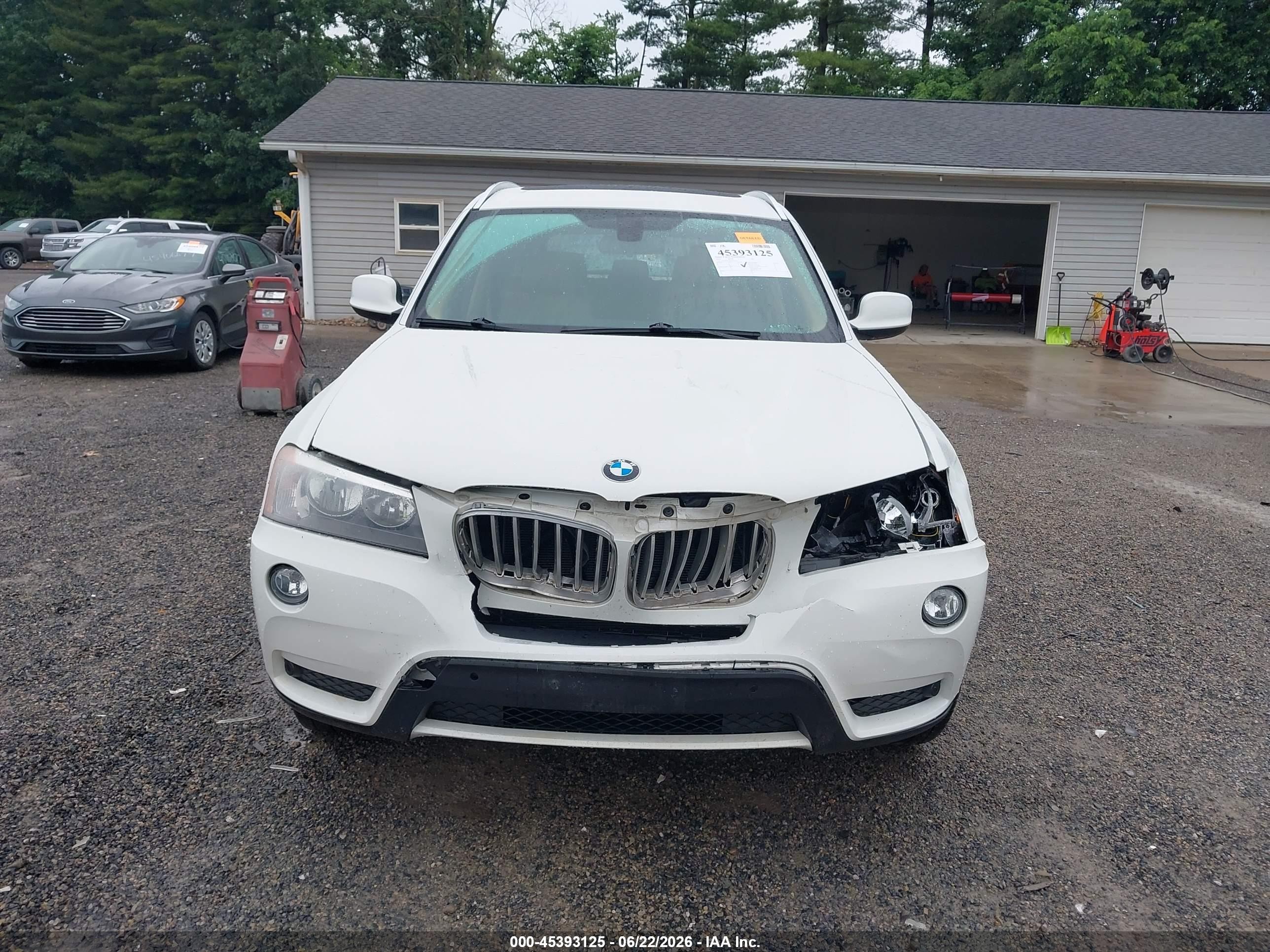 2014 Bmw X3 Xdrive28i White vin: 5UXWX9C50E0D22924