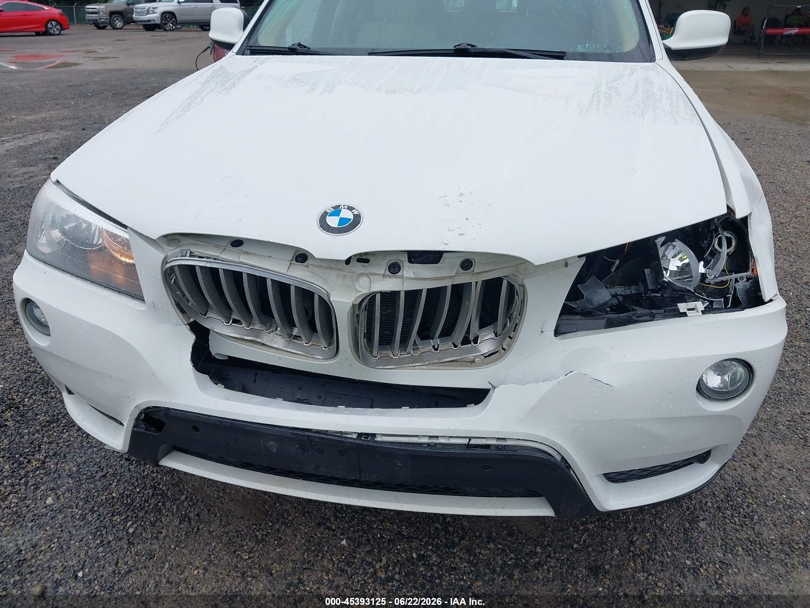 2014 Bmw X3 Xdrive28i White vin: 5UXWX9C50E0D22924