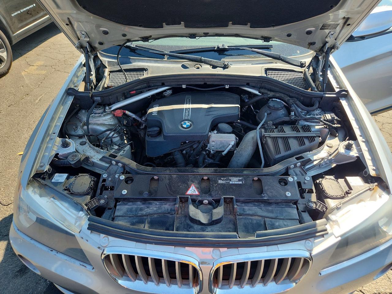 2014 Bmw X3 Xdrive28i Silver vin: 5UXWX9C50E0D27573