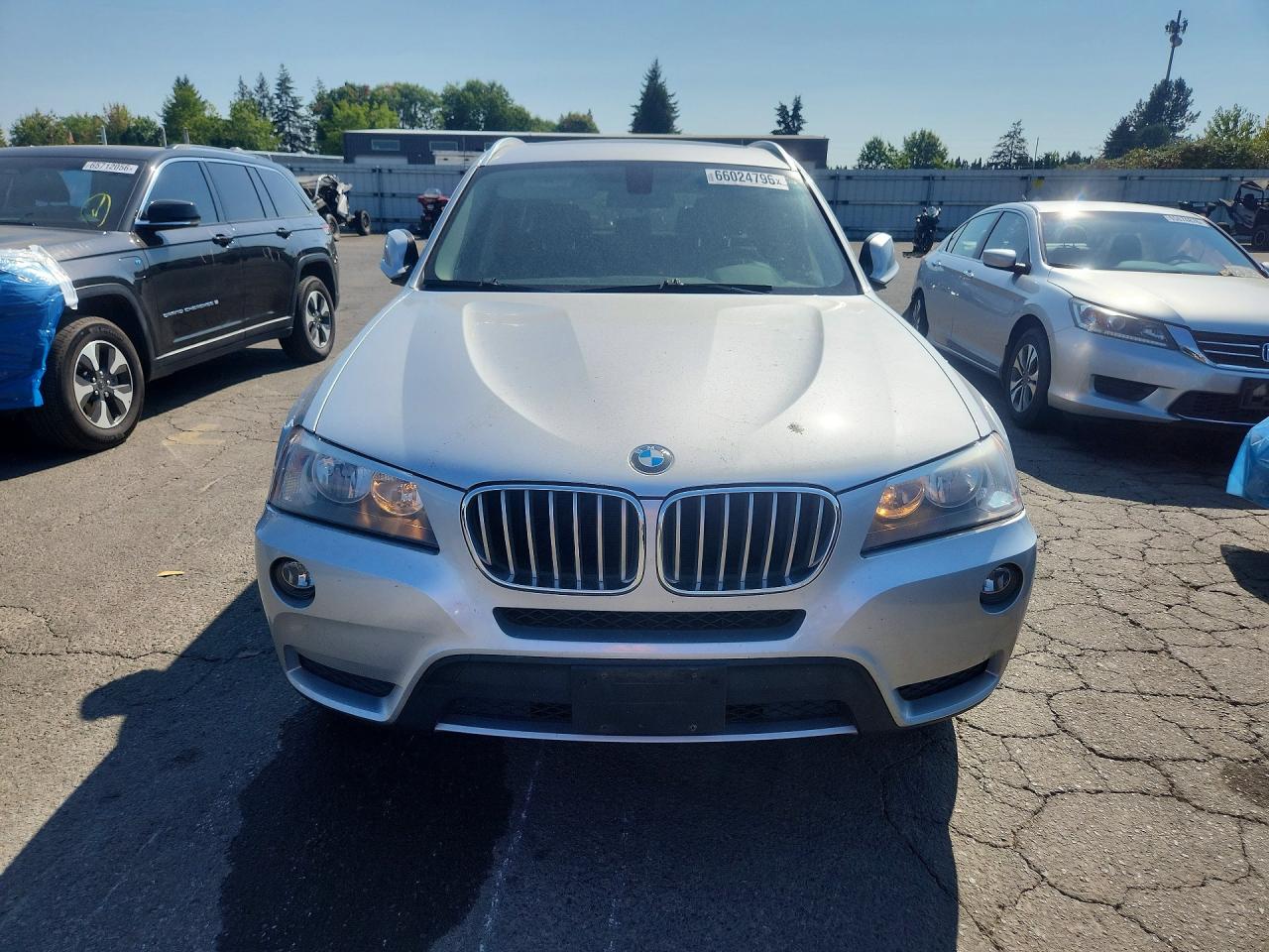 2014 Bmw X3 Xdrive28i Silver vin: 5UXWX9C50E0D27573