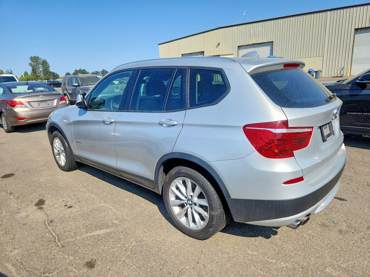 2014 Bmw X3 Xdrive28i Silver vin: 5UXWX9C50E0D27573