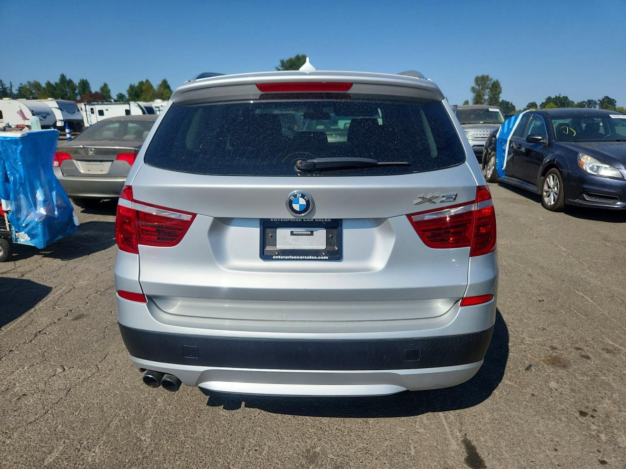 2014 Bmw X3 Xdrive28i Silver vin: 5UXWX9C50E0D27573