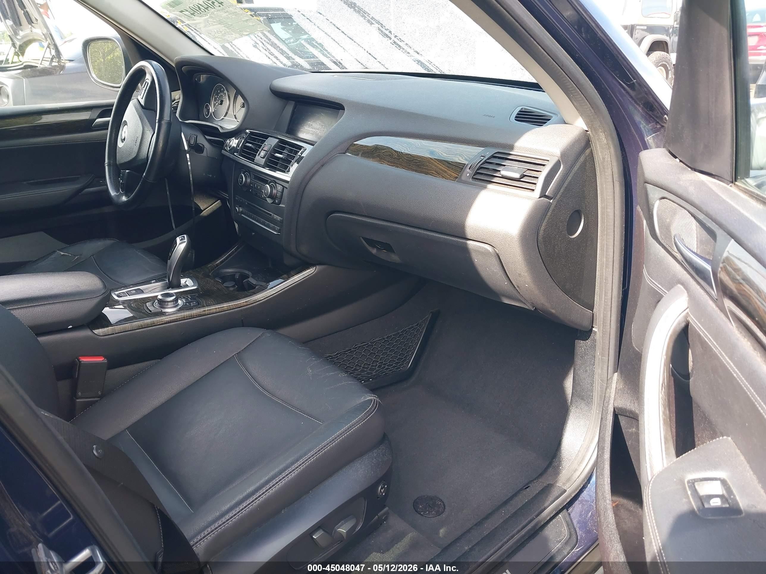 2014 Bmw X3 Xdrive28i Dark Blue vin: 5UXWX9C50E0D27945