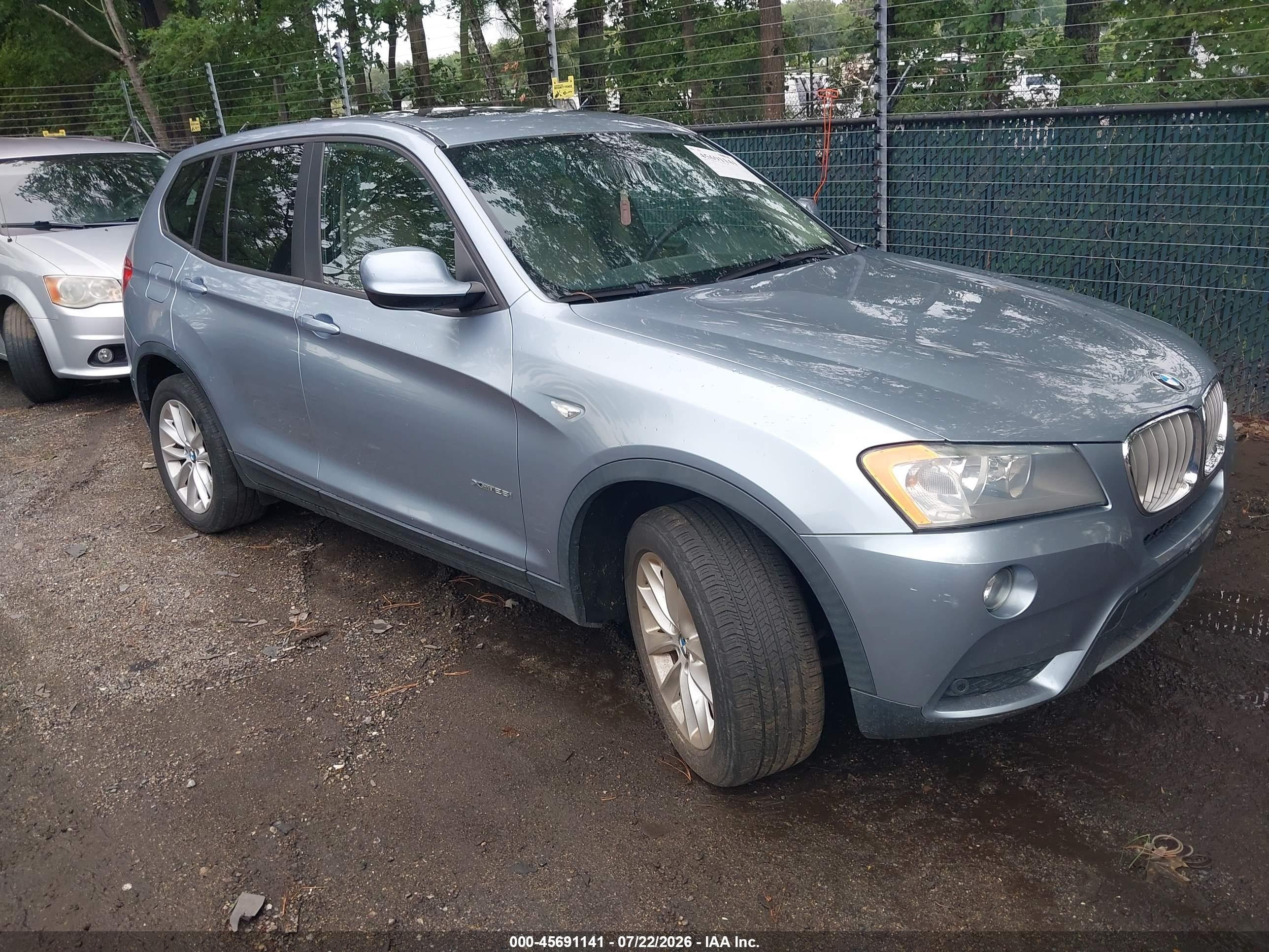 2014 Bmw X3 Xdrive28i Light Blue vin: 5UXWX9C50E0D28531