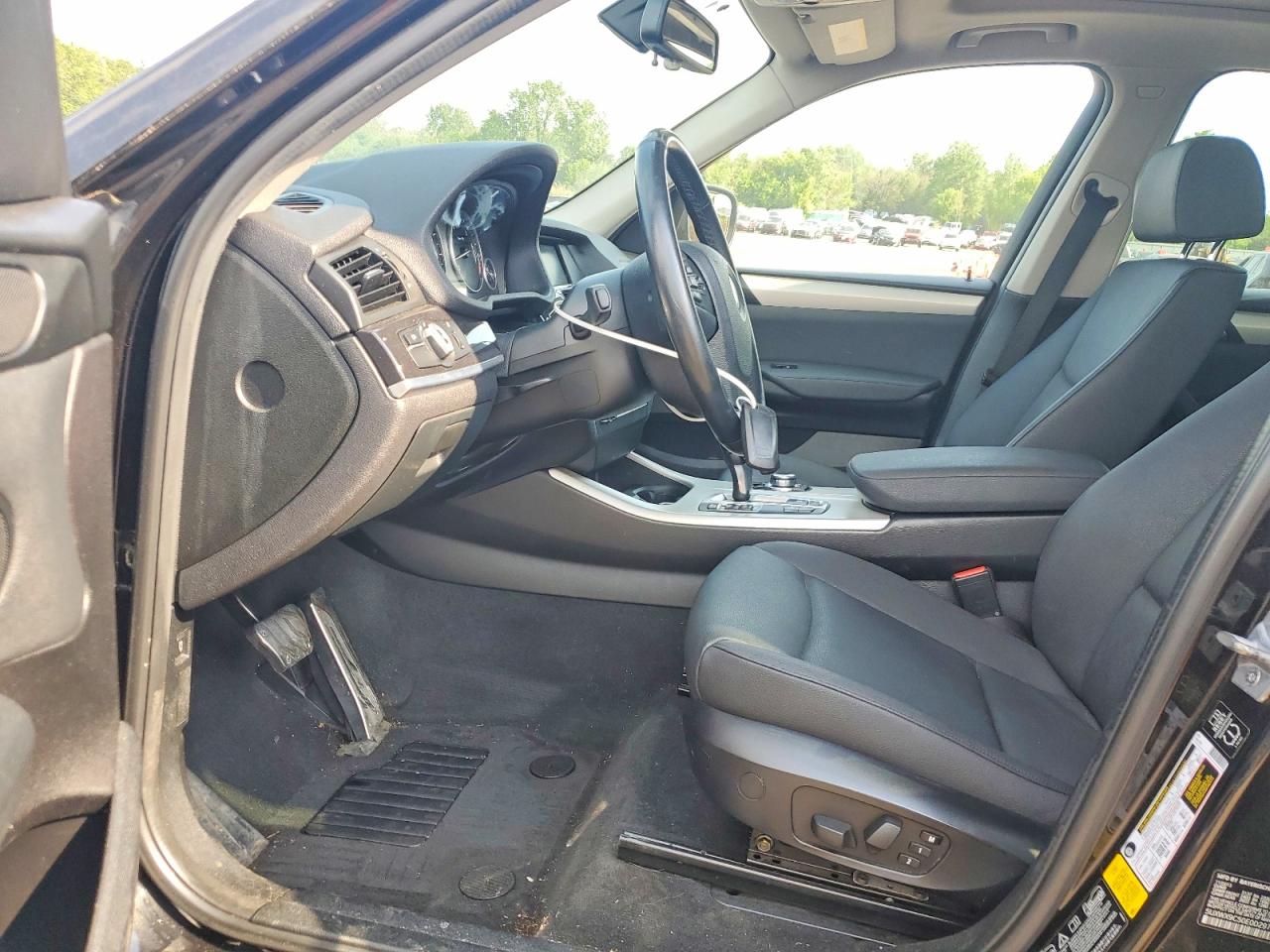 2014 Bmw X3 Xdrive28i Black vin: 5UXWX9C50E0D29761