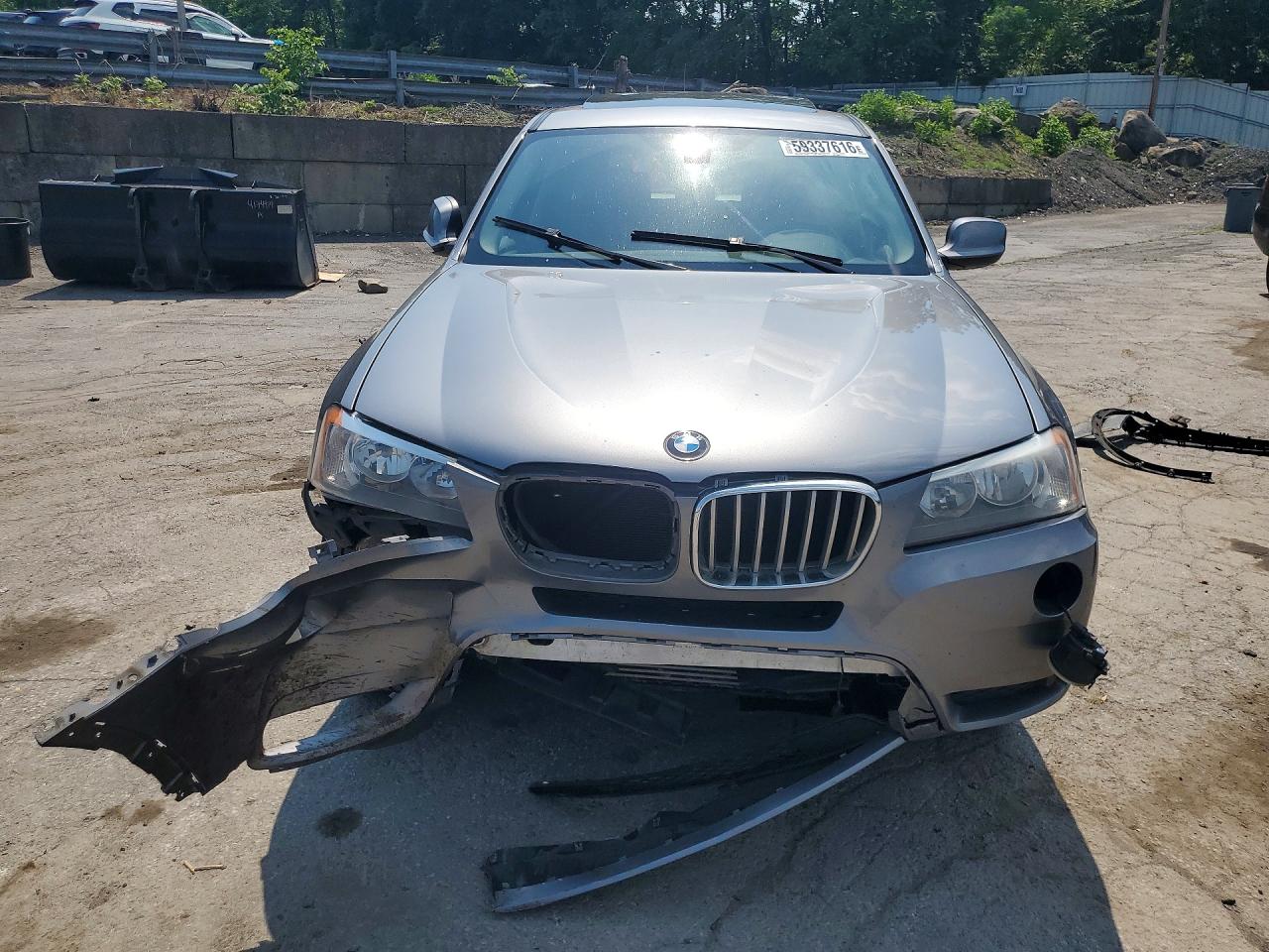2014 Bmw X3 Xdrive28i Gray vin: 5UXWX9C50E0D29968