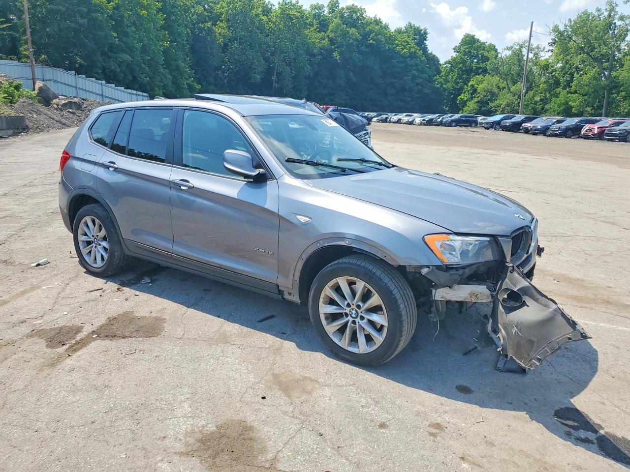 2014 Bmw X3 Xdrive28i Gray vin: 5UXWX9C50E0D29968