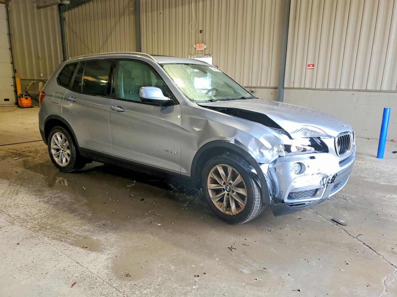 2014 Bmw X3 Xdrive28i Silver vin: 5UXWX9C50E0D32272