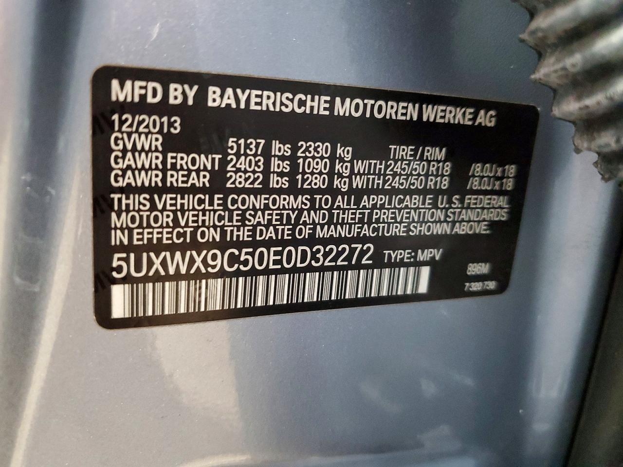 2014 Bmw X3 Xdrive28i Silver vin: 5UXWX9C50E0D32272