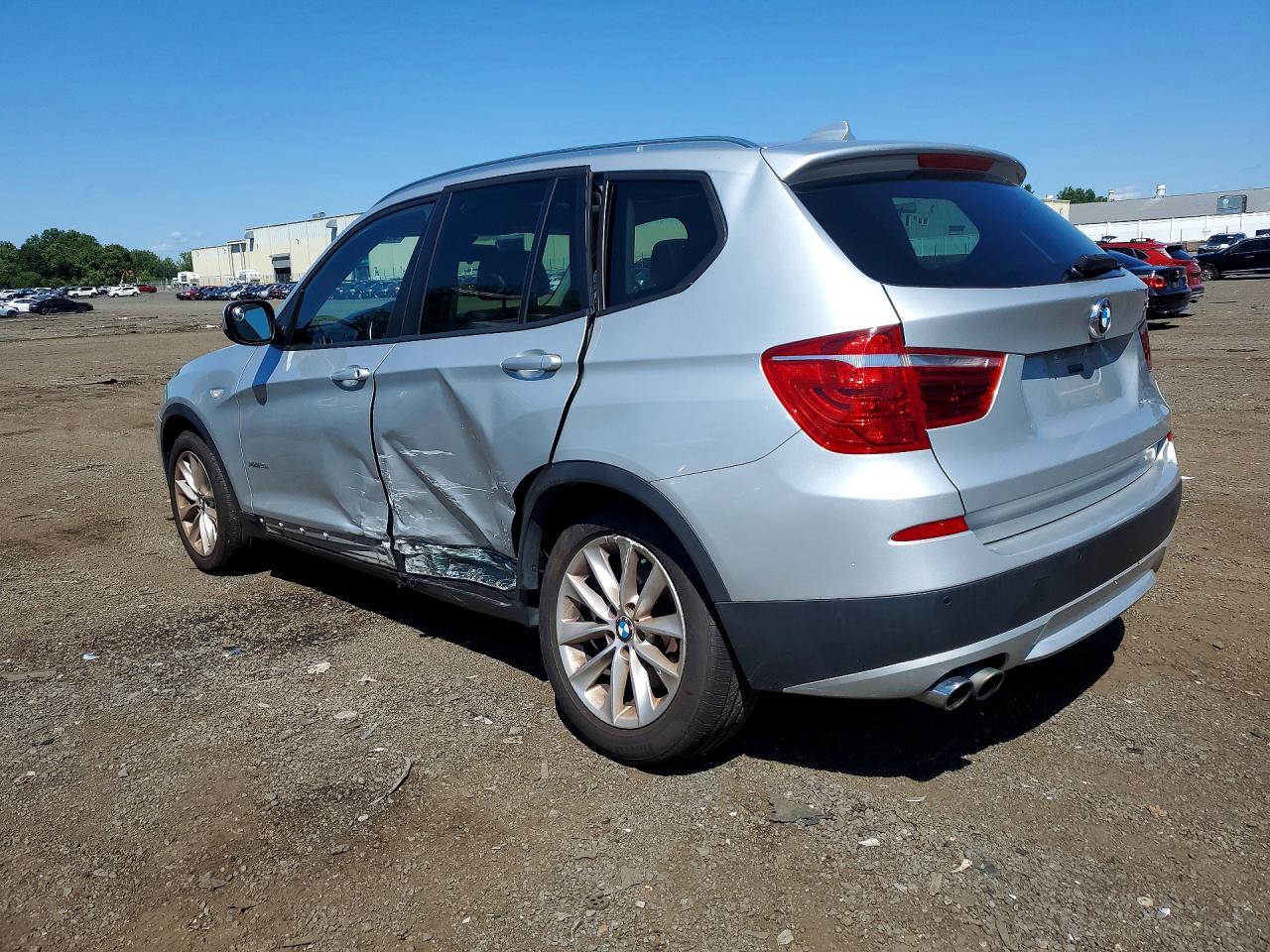 2014 Bmw X3 Xdrive28i Серебряный vin: 5UXWX9C50E0D35625