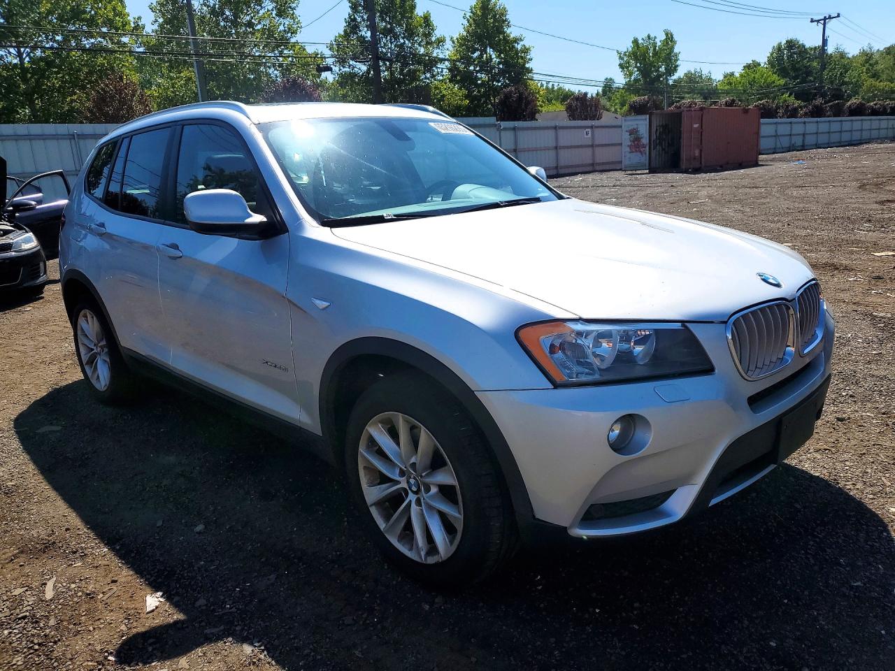 2014 Bmw X3 Xdrive28i Серебряный vin: 5UXWX9C50E0D35625