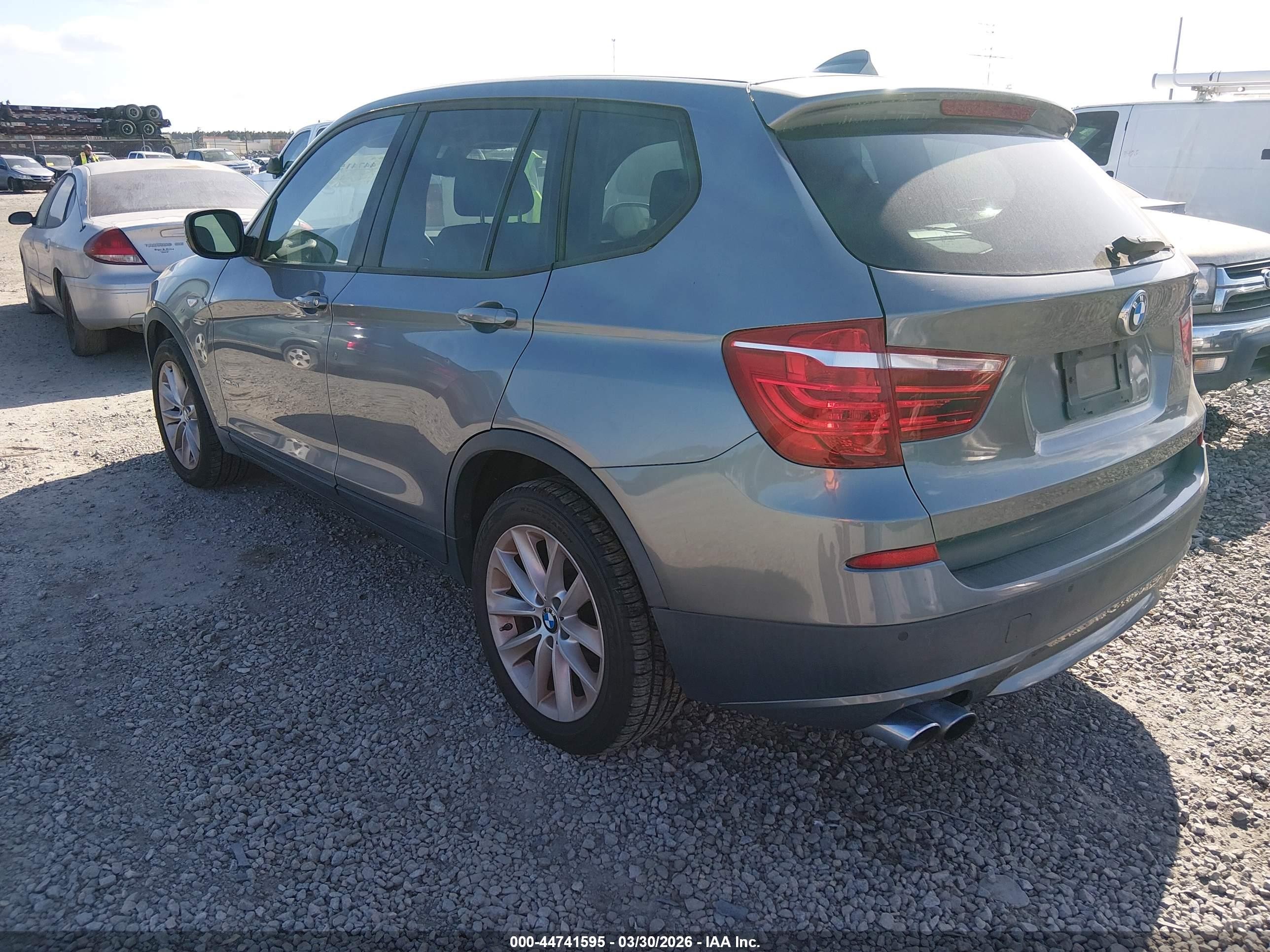 2014 Bmw X3 Xdrive28i Gray vin: 5UXWX9C50E0D39206