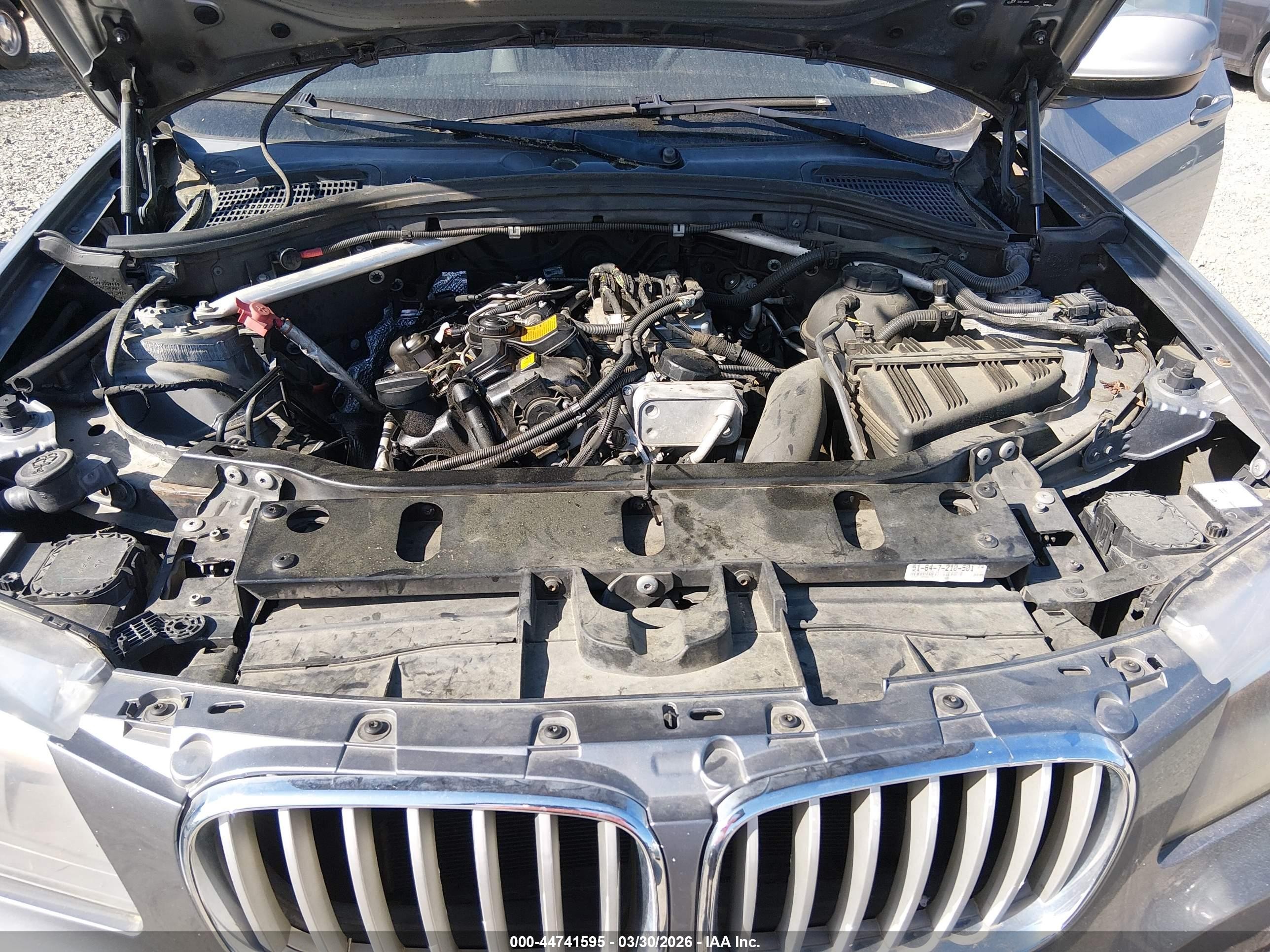 2014 Bmw X3 Xdrive28i Gray vin: 5UXWX9C50E0D39206