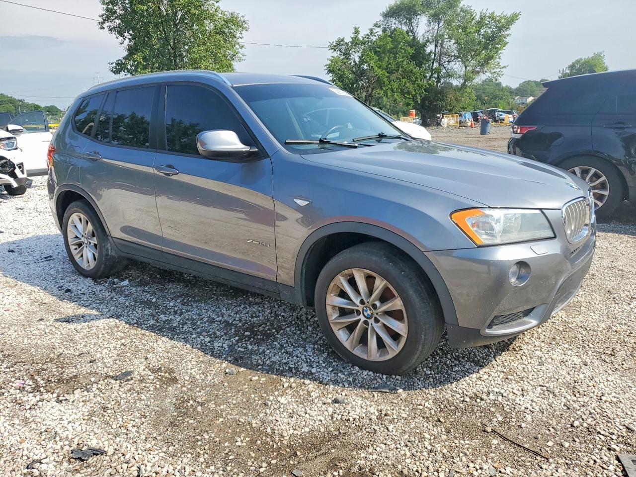 2014 Bmw X3 Xdrive28i Silver vin: 5UXWX9C50E0D43451