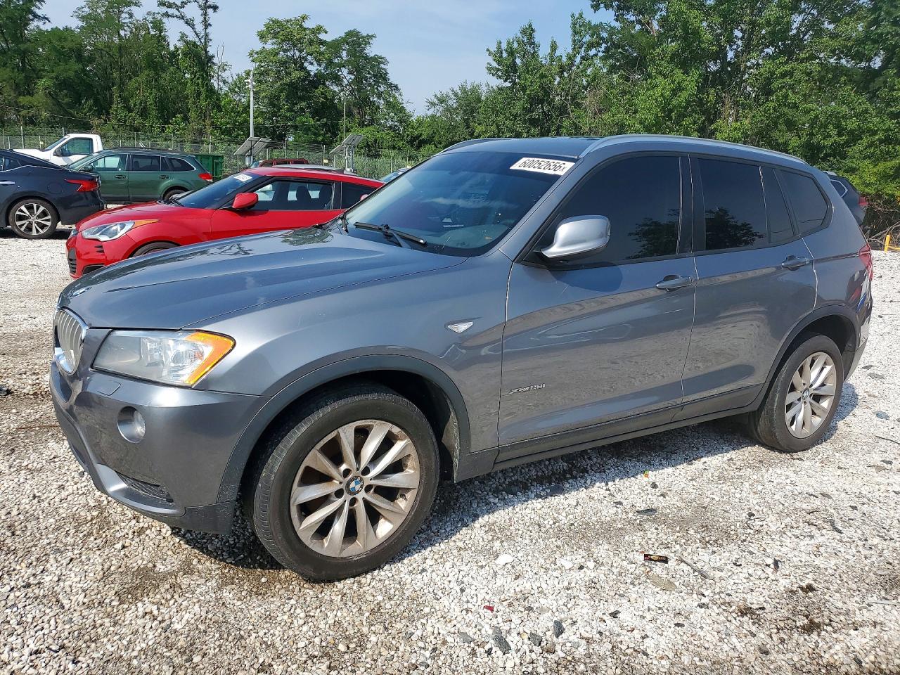 2014 Bmw X3 Xdrive28i Silver vin: 5UXWX9C50E0D43451