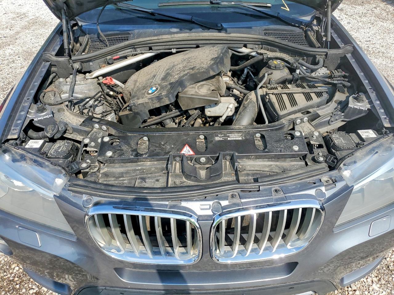 2014 Bmw X3 Xdrive28i Silver vin: 5UXWX9C50E0D43451
