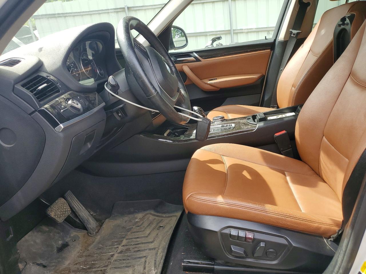 2015 Bmw X3 Xdrive28i White vin: 5UXWX9C50F0D45086