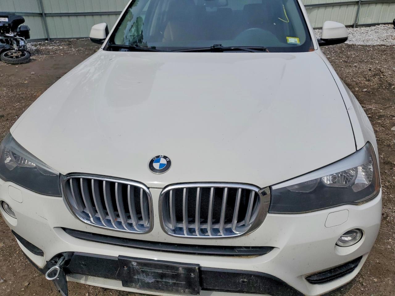 2015 Bmw X3 Xdrive28i White vin: 5UXWX9C50F0D45086