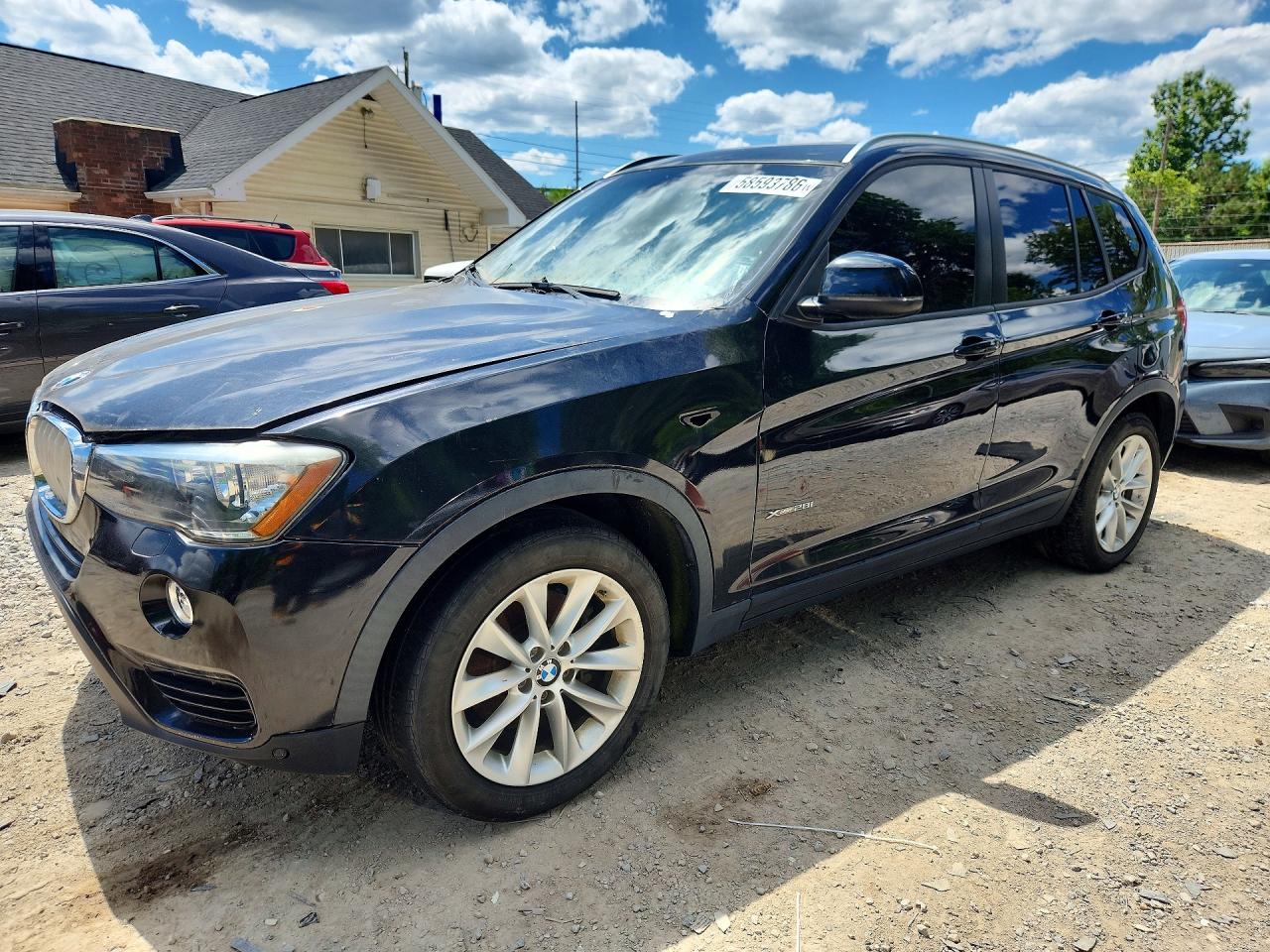 2015 Bmw X3 Xdrive28i Black vin: 5UXWX9C50F0D45105