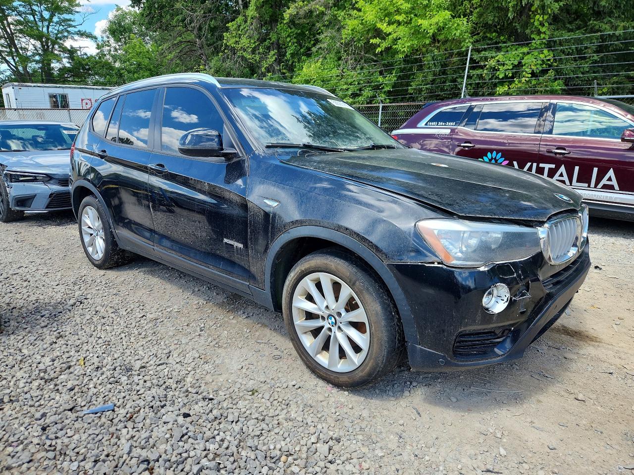 2015 Bmw X3 Xdrive28i Черный vin: 5UXWX9C50F0D45105