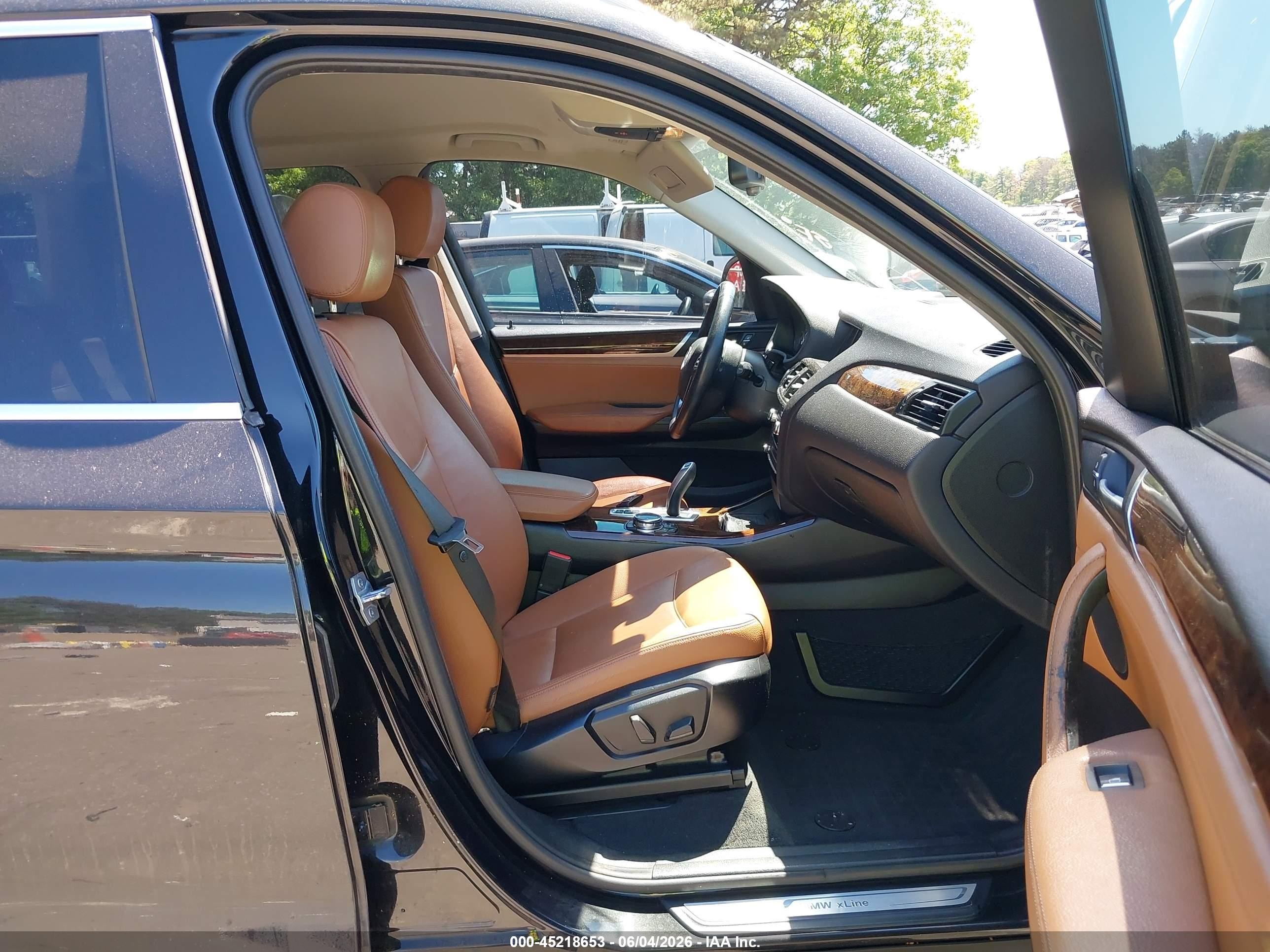 2015 Bmw X3 Xdrive28i Black vin: 5UXWX9C50F0D45301