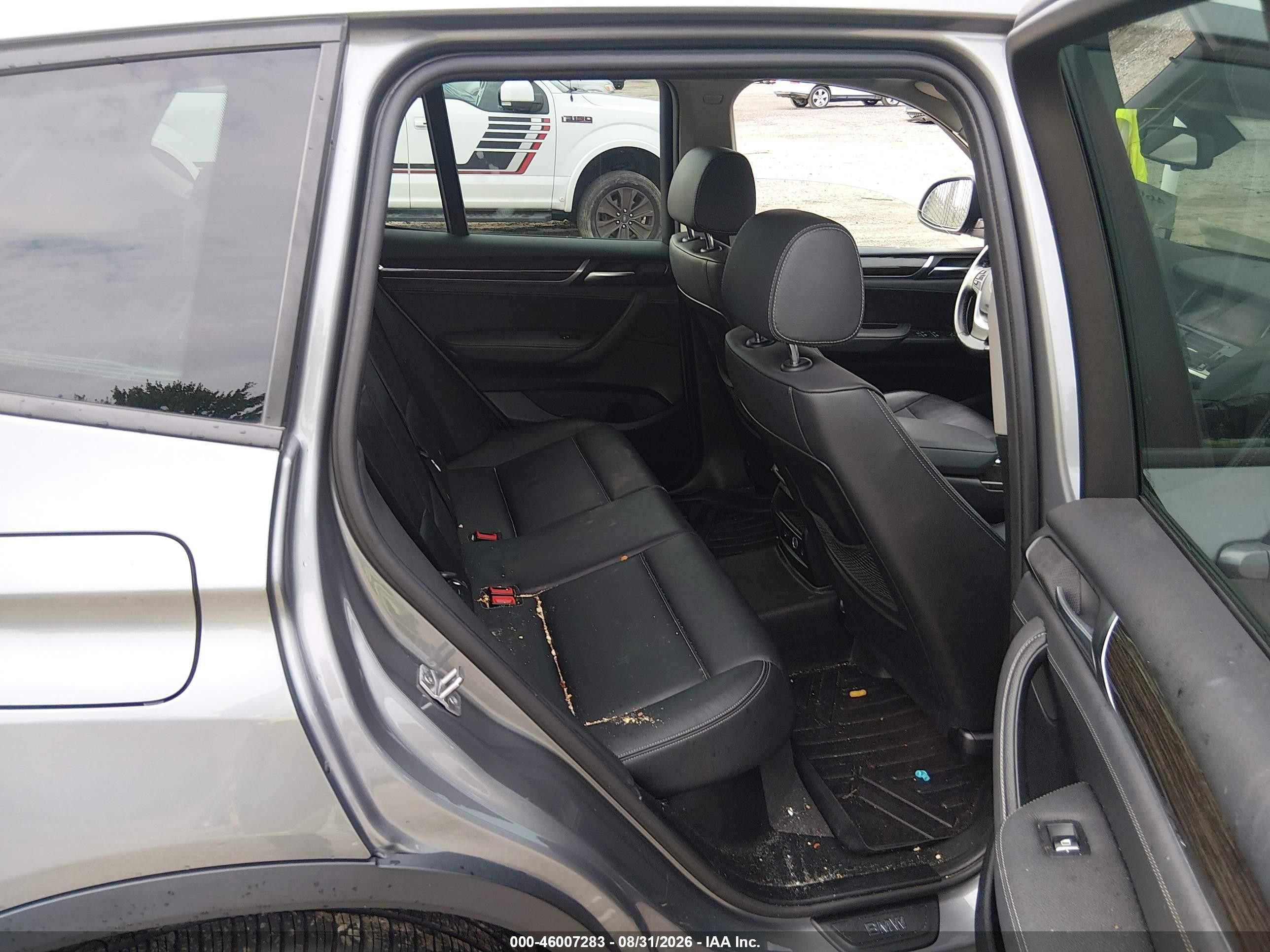 2015 Bmw X3 Xdrive28i Gray vin: 5UXWX9C50F0D49686