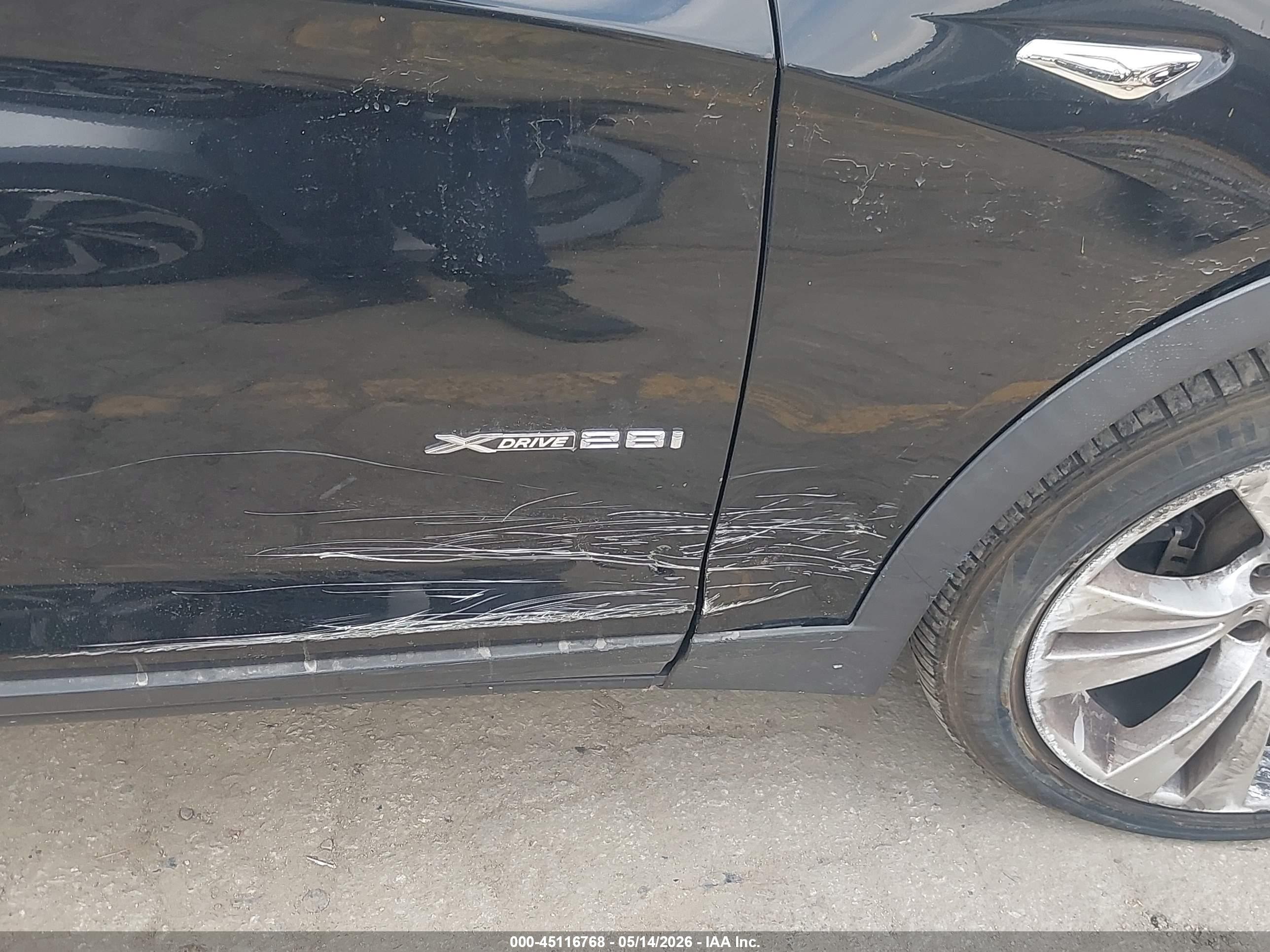 2015 Bmw X3 Xdrive28i Black vin: 5UXWX9C50F0D53804