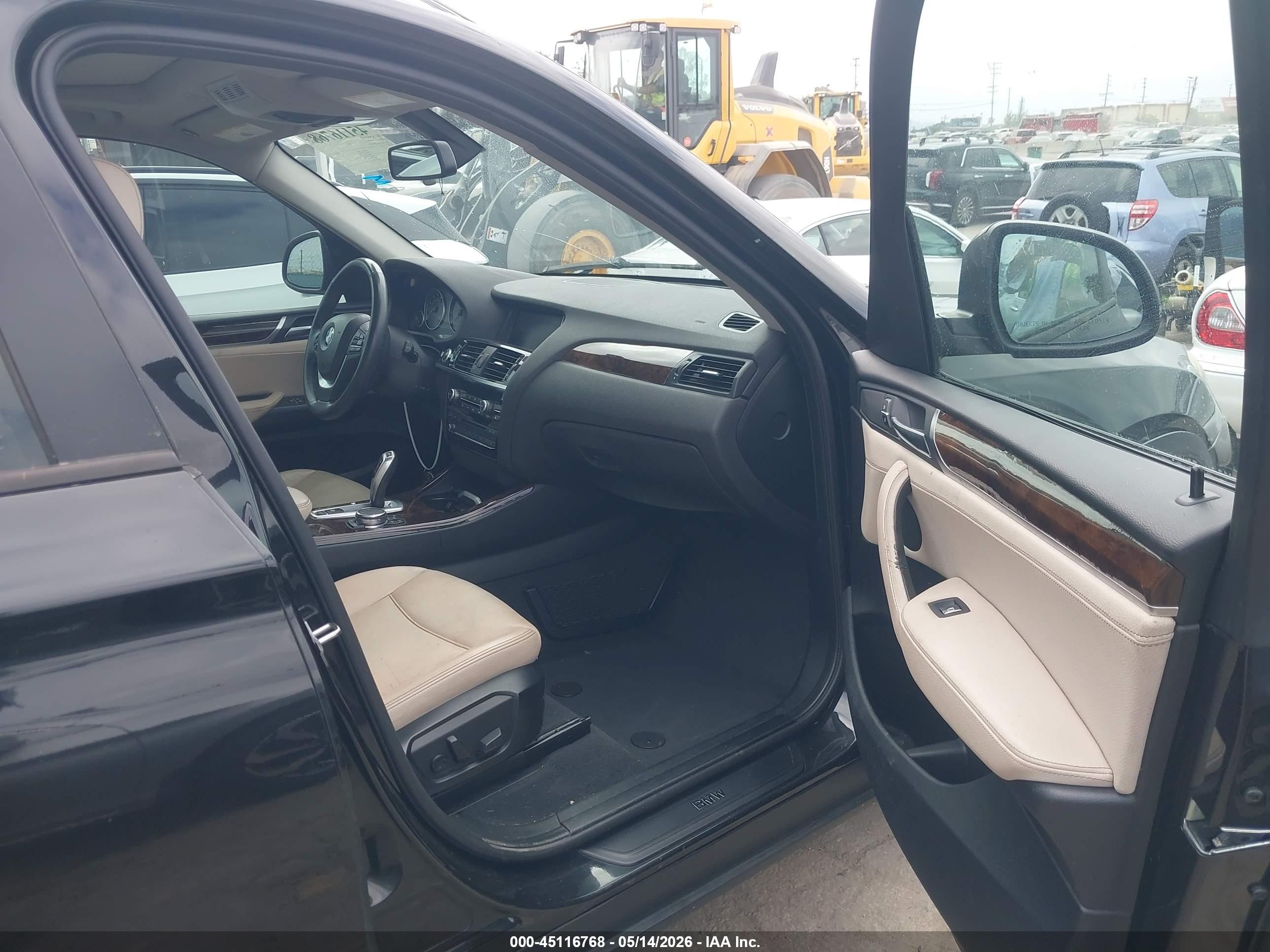 2015 Bmw X3 Xdrive28i Black vin: 5UXWX9C50F0D53804