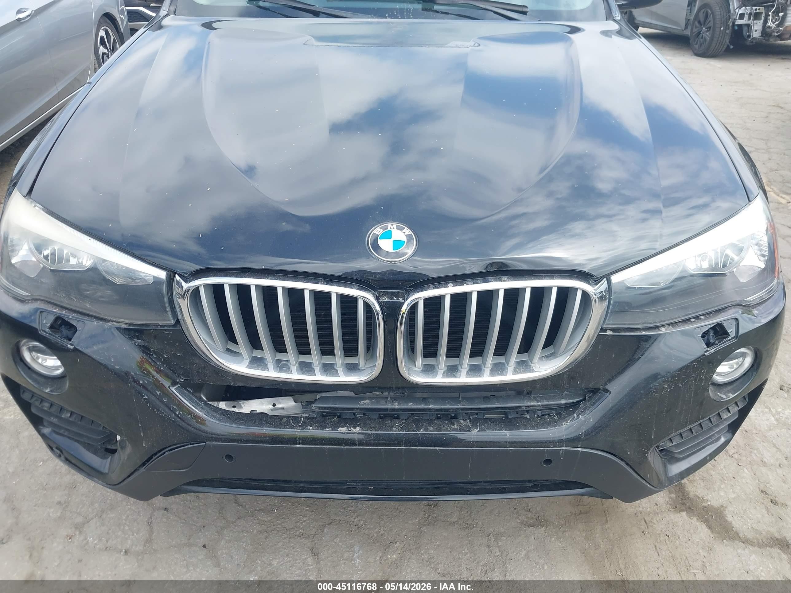 2015 Bmw X3 Xdrive28i Black vin: 5UXWX9C50F0D53804