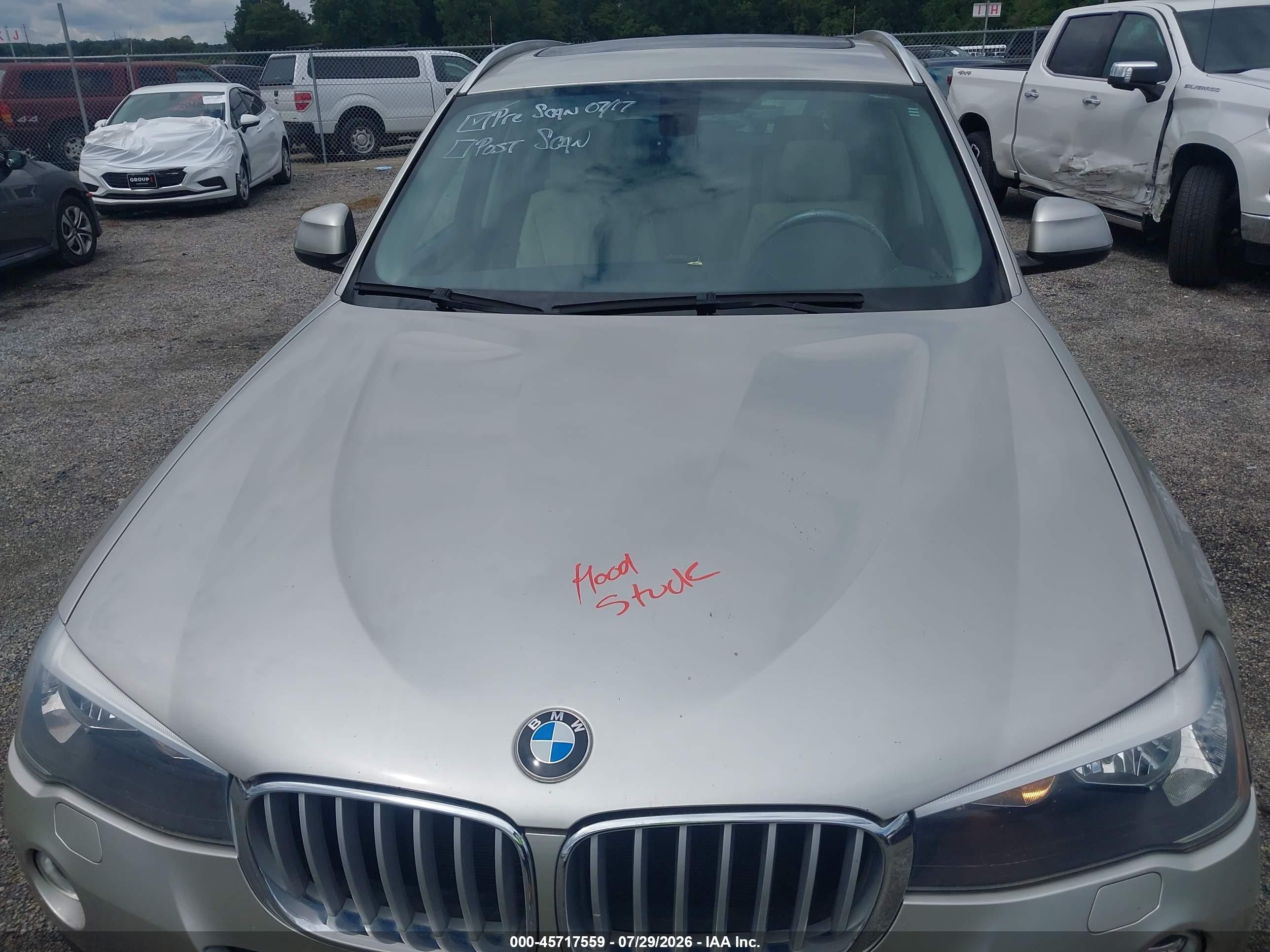 2015 Bmw X3 Xdrive28i Beige vin: 5UXWX9C50F0D59392