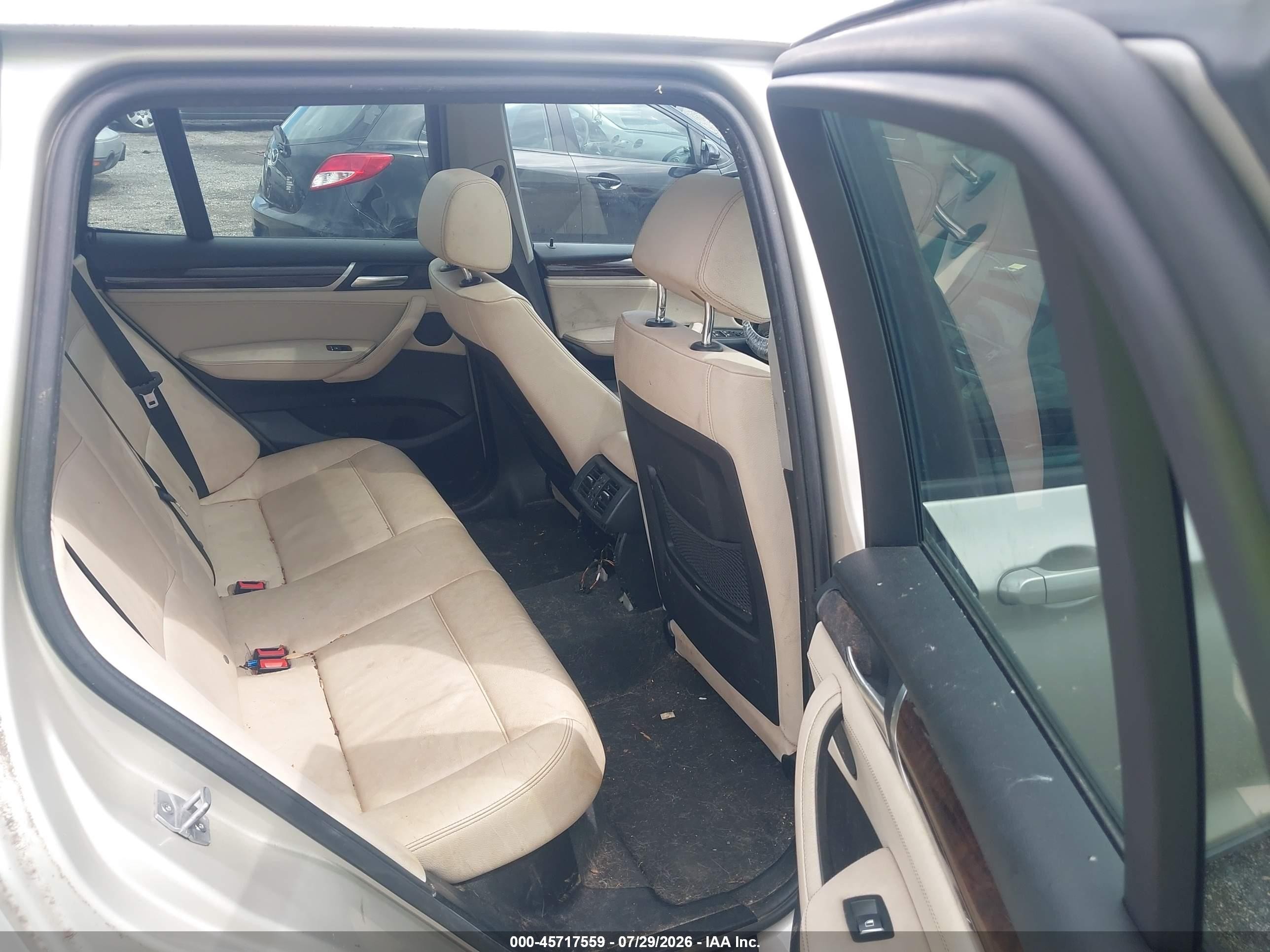 2015 Bmw X3 Xdrive28i Beige vin: 5UXWX9C50F0D59392