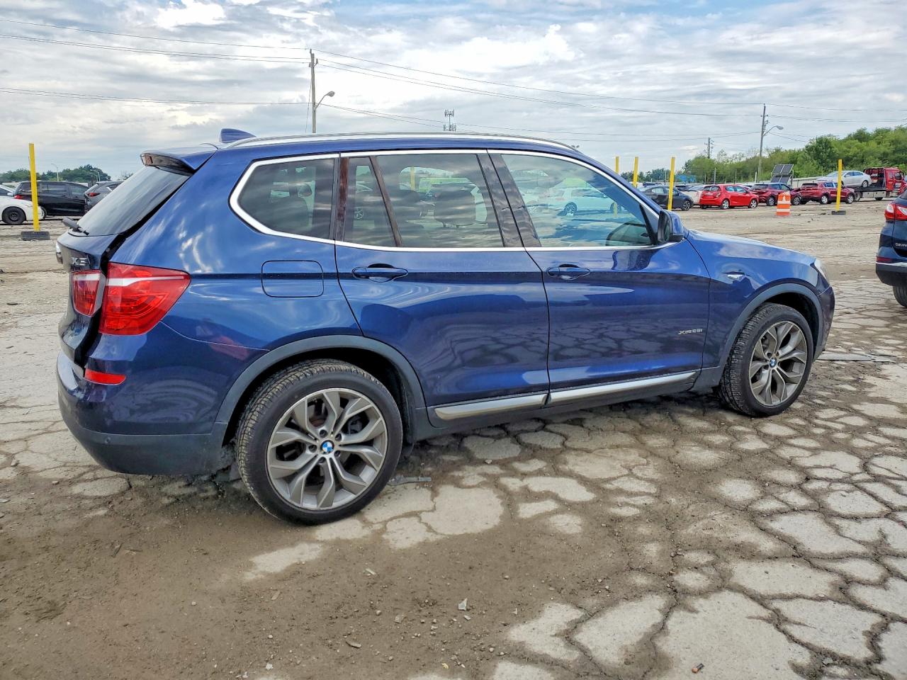 2015 Bmw X3 Xdrive28i Синий vin: 5UXWX9C50F0D61904