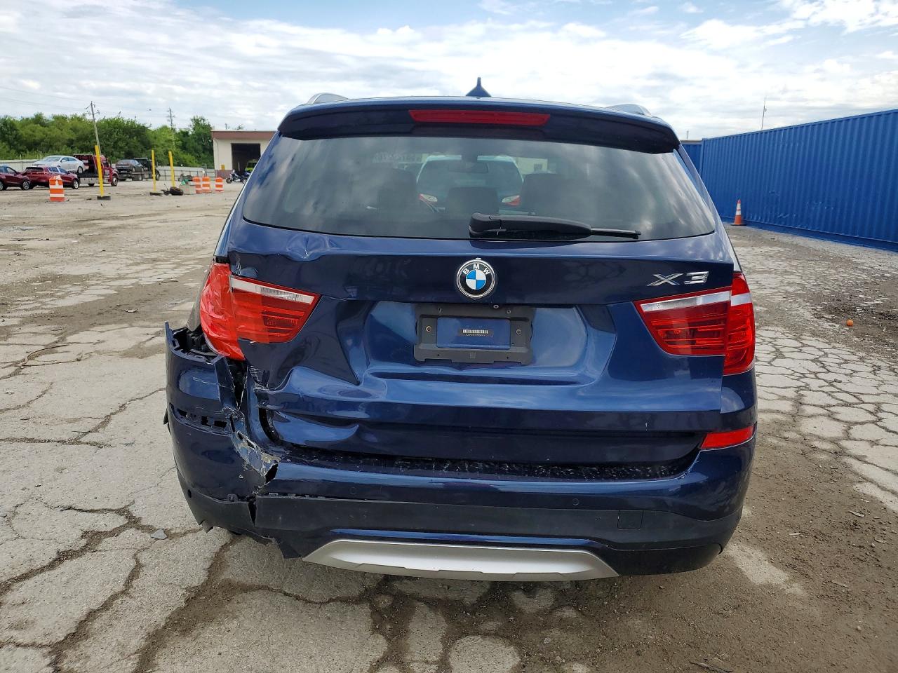 2015 Bmw X3 Xdrive28i Синий vin: 5UXWX9C50F0D61904